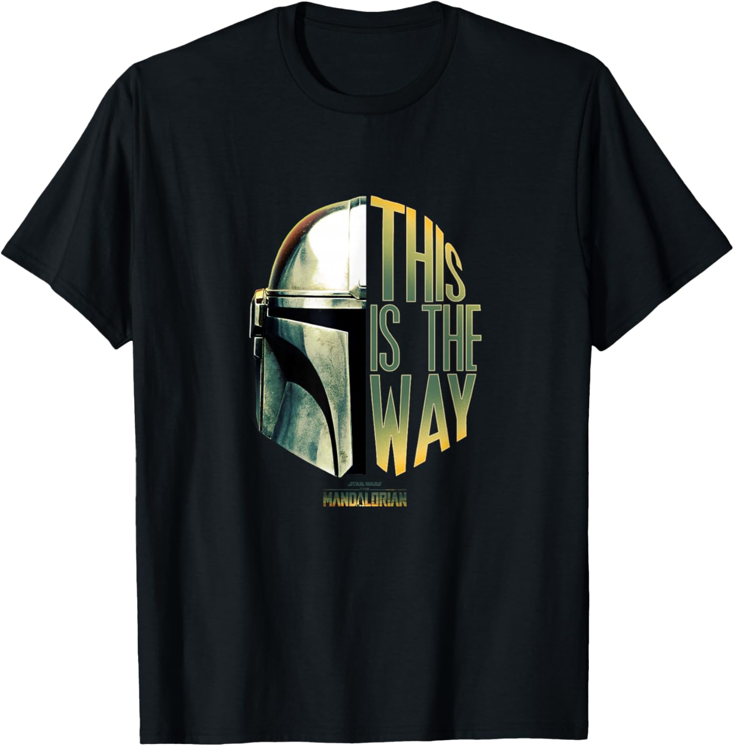 Star Wars The Mandalorian This Is The Way Helmet Logo T-Shirt for Fans - 6
