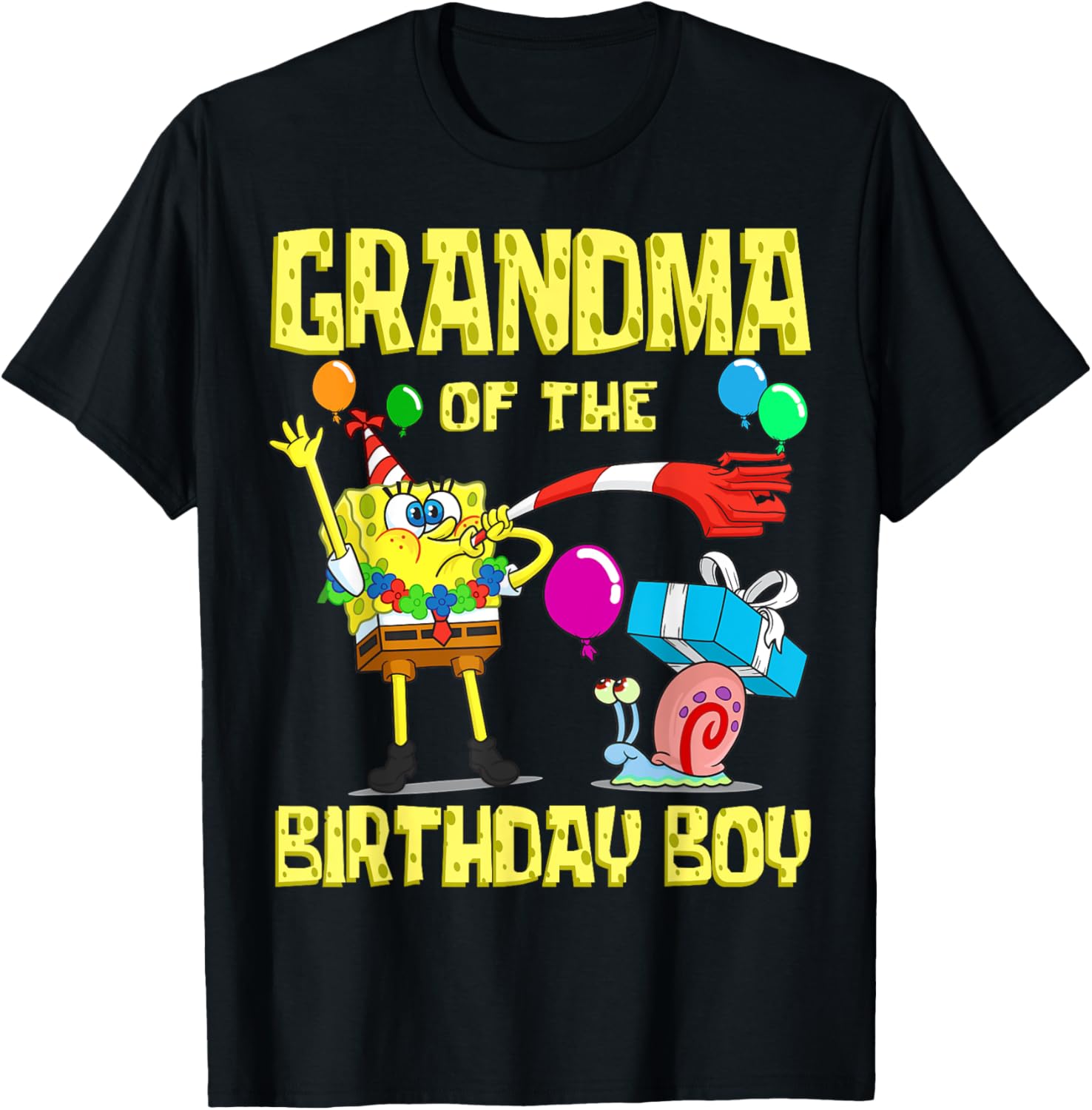 SpongeBob Grandma of the Birthday Boy T-Shirt Fun Party Apparel - 14