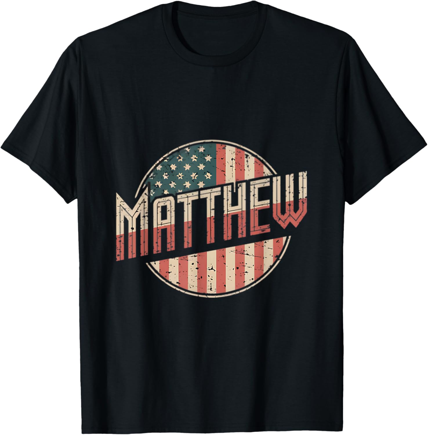 Personalized MATTHEW USA Flag T-Shirt for Proud Patriots - Perfect Gift! - 1