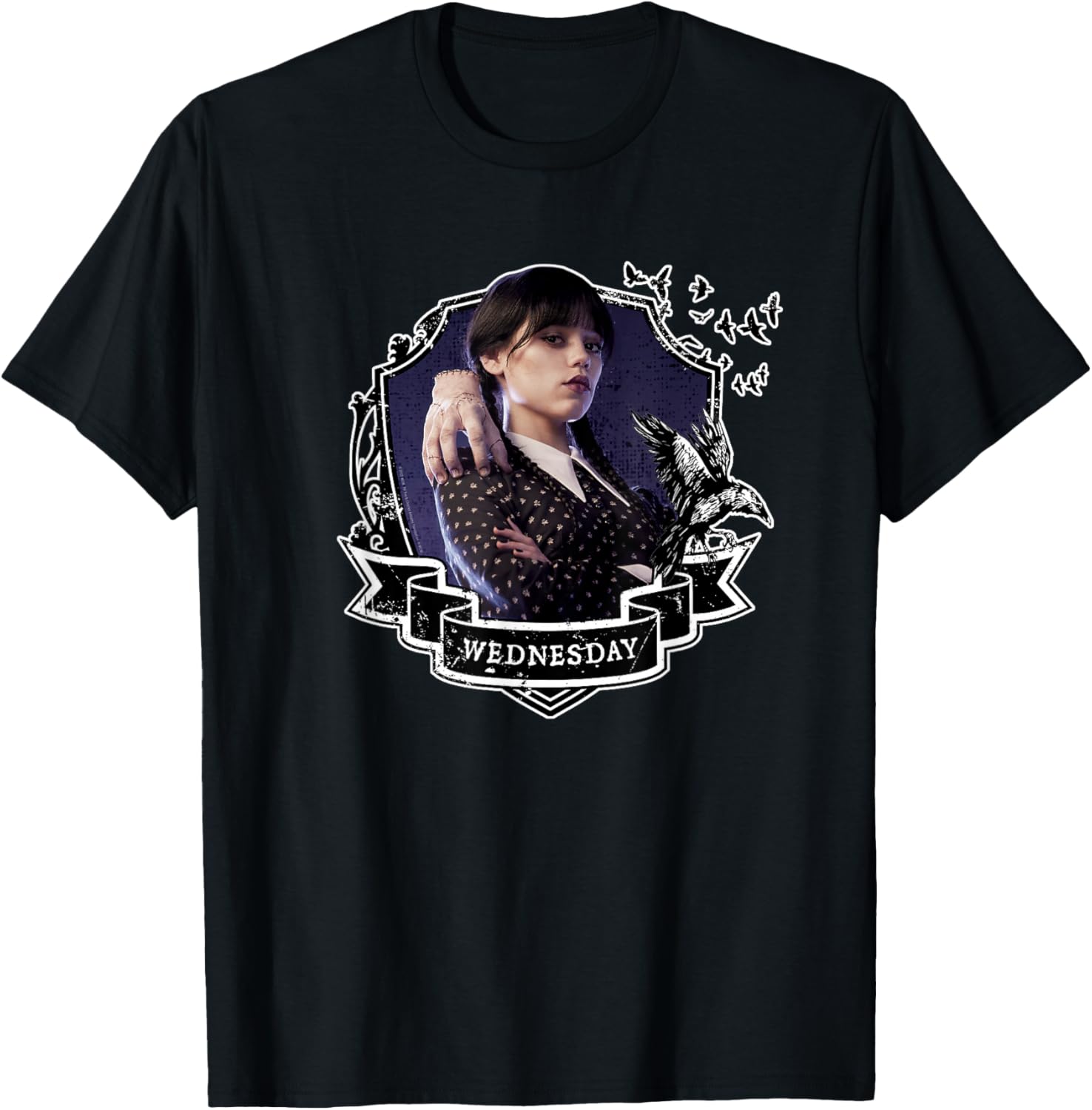 Wednesday Nevermore Graphic T-Shirt for Fans of Iconic Wednesday Style - 7