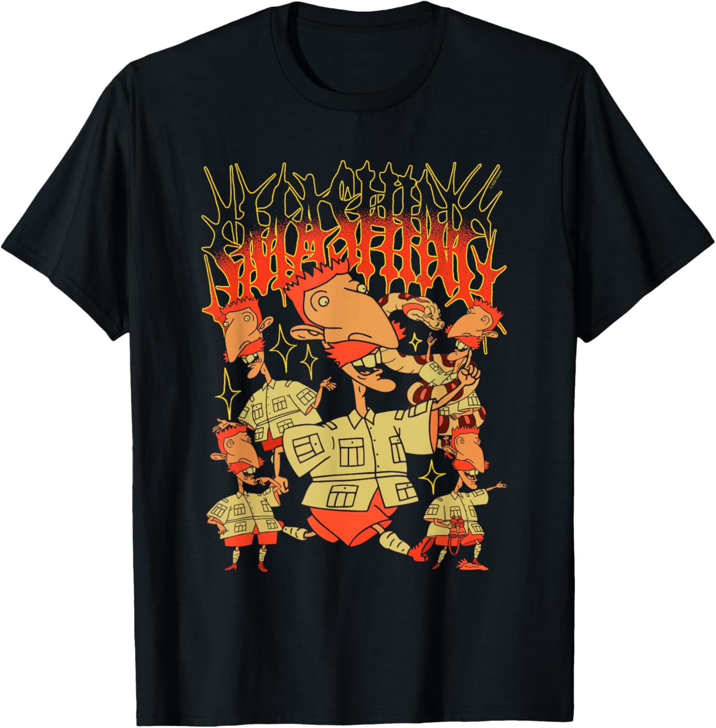 Wild Thornberry's Nigel Heavy Metal Cartoon T-Shirt for Music Lovers - 1