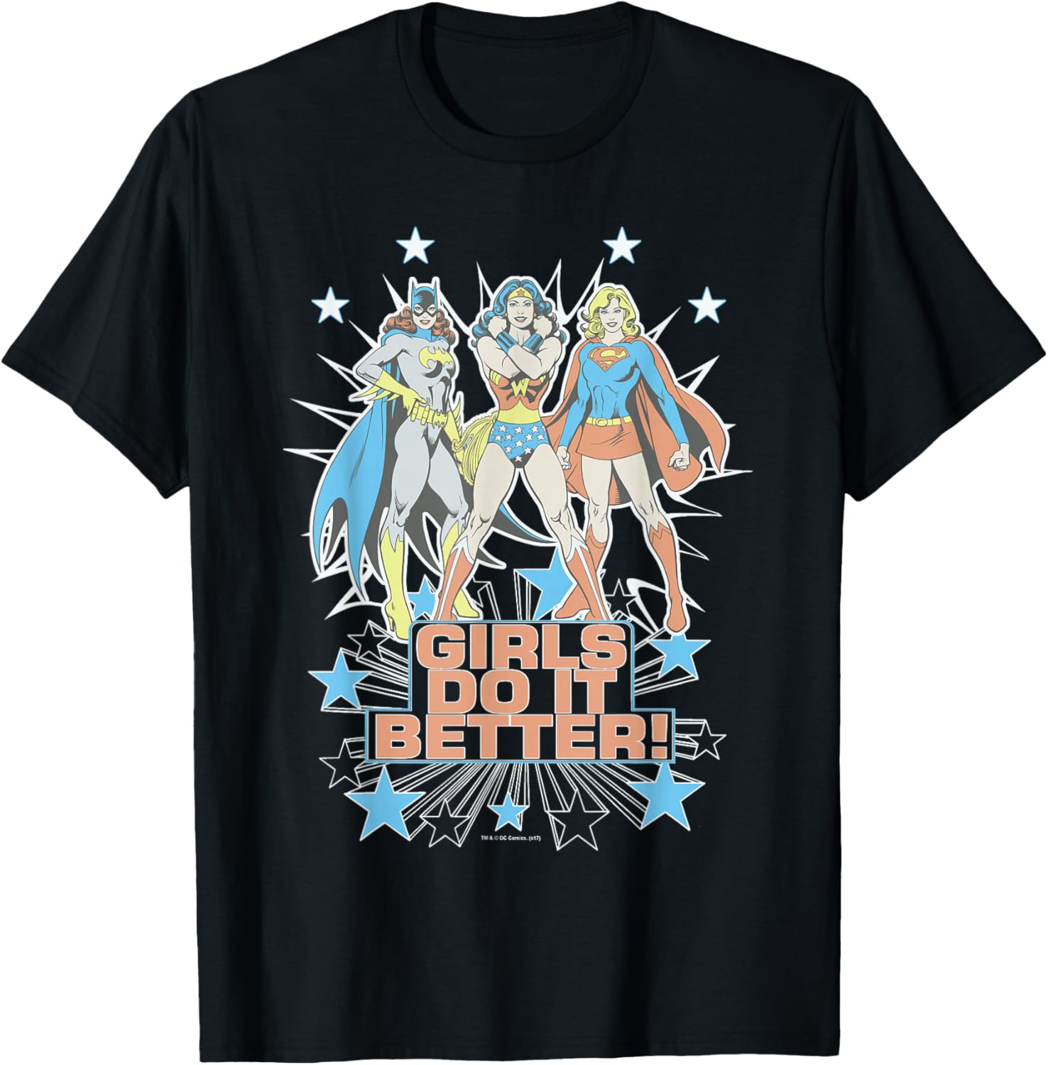 Wonder Woman Supergirl Batgirl Girls Do It Better T-Shirt for Heroes - 6
