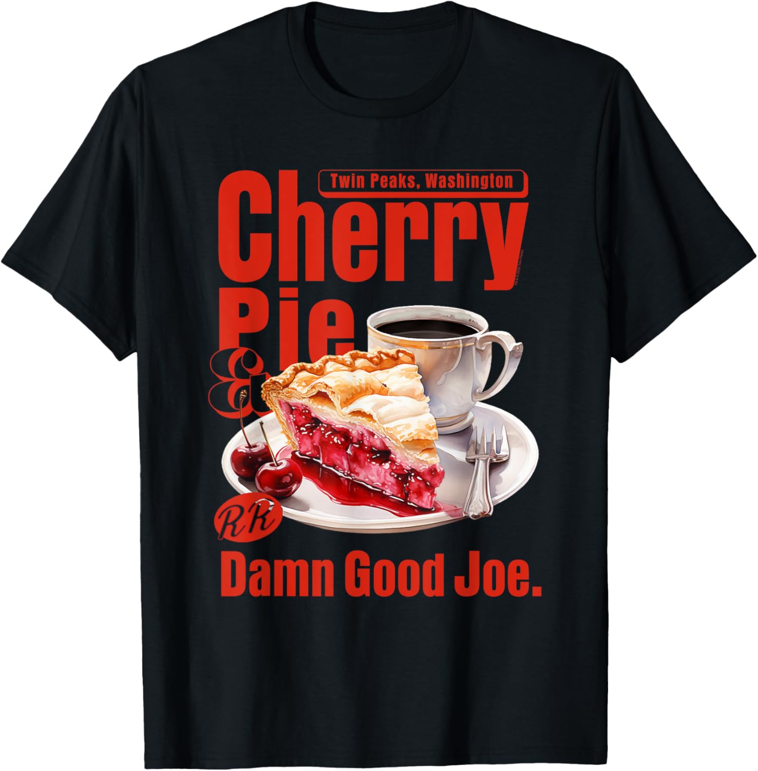 Twin Peaks Cherry Pie and Joe's Diner T-Shirt – Iconic TV Show Apparel - 11