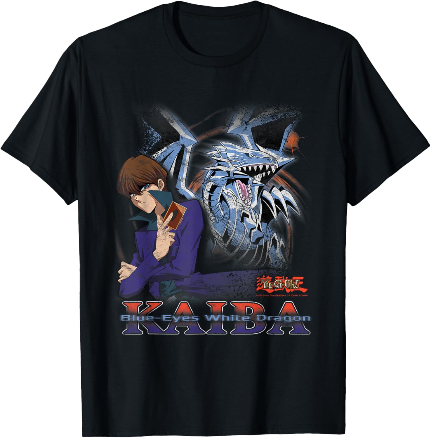 Yu-Gi-Oh Kaiba Blue-Eyes White Dragon T-Shirt for Anime Fans - 1