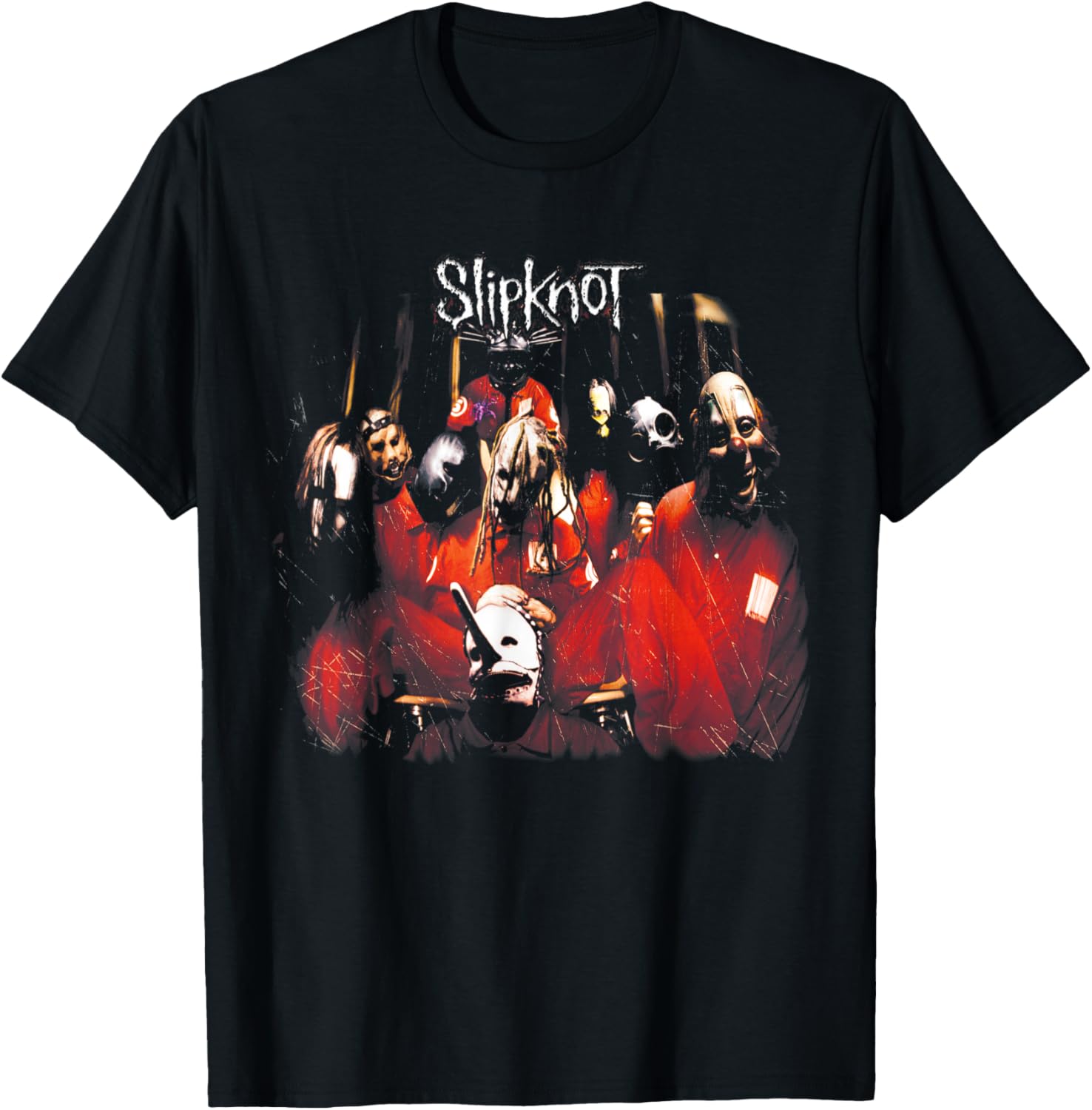 Slipknot Official Black Crew Neck T-Shirt for Men - Short Sleeve Small Size - 1