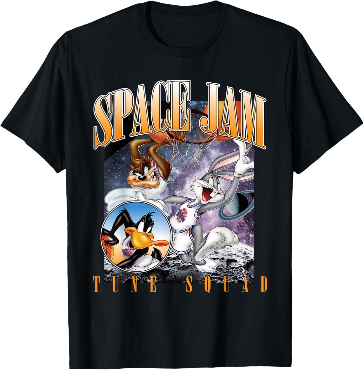 Vintage Space Jam Tune Squad T-Shirt for Fans of Classic Basketball Style - 6