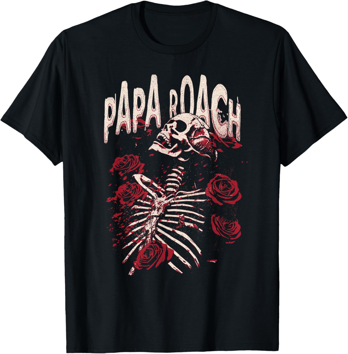Papa Roach Roses T-Shirt Official Merchandise for Music Fans - 1