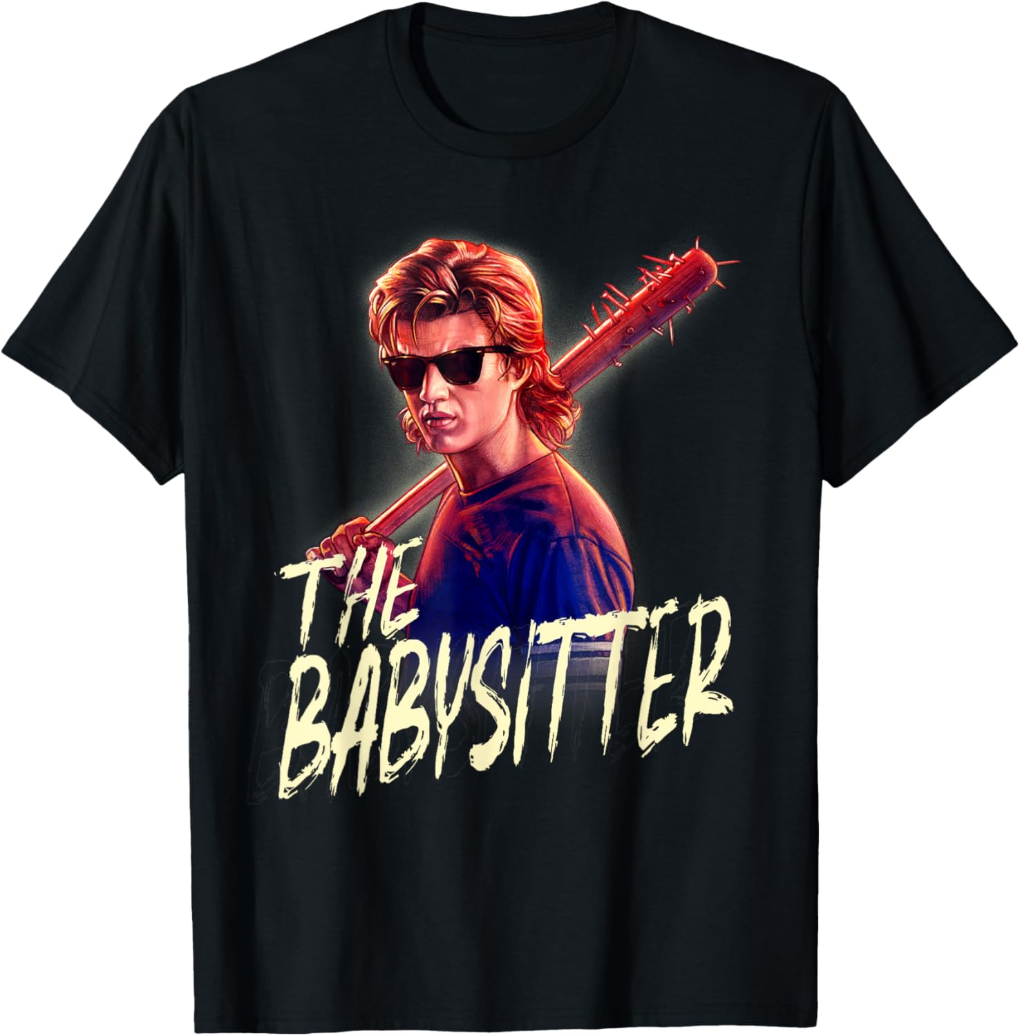Stranger Things Steve The Babysitter Portrait T-Shirt for Fans - 7