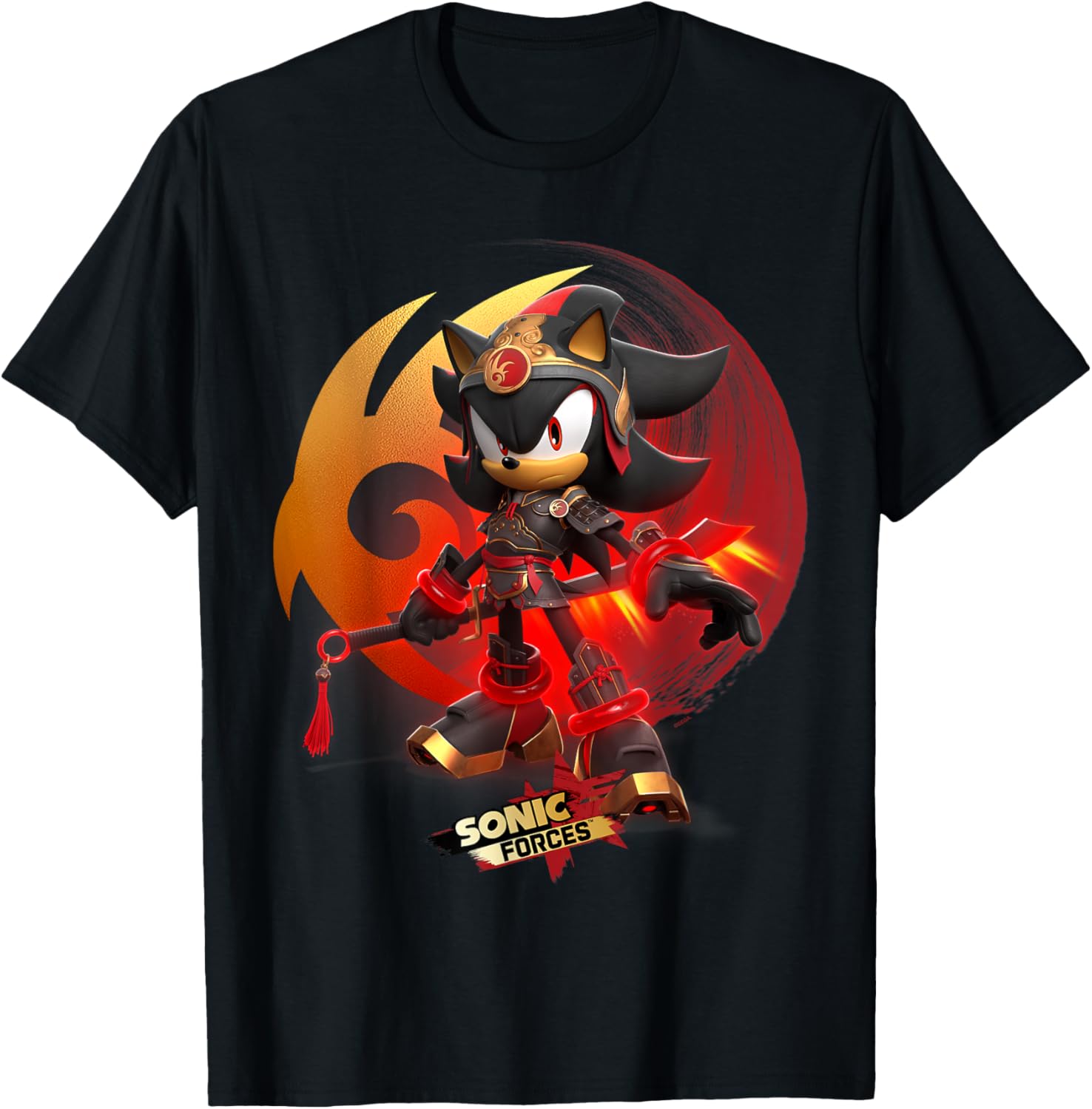 Sonic Forces Warrior Shadow T-Shirt for Fans of Sonic Adventures - 21