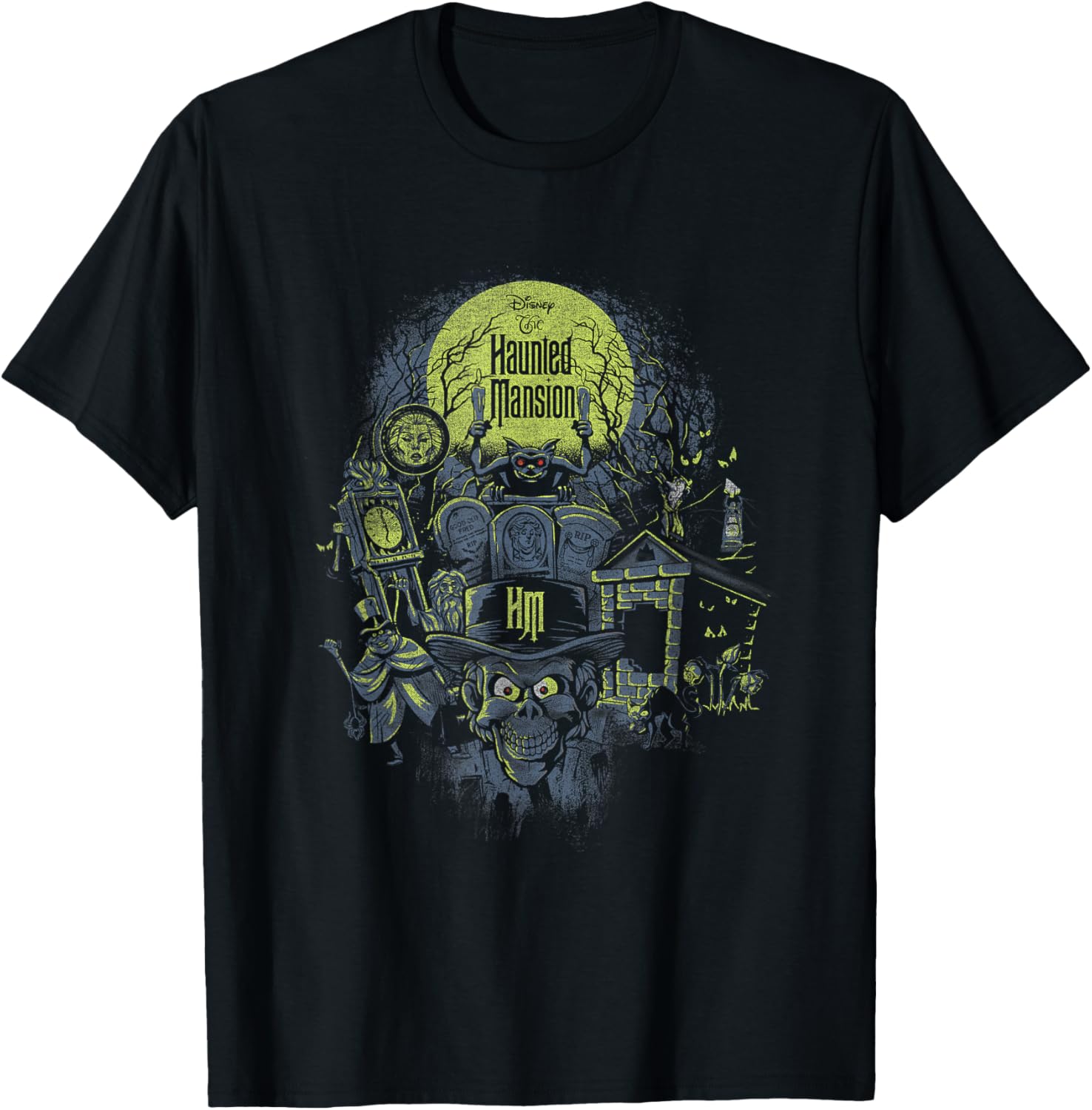 Haunted Mansion Retro Poster T-Shirt for Halloween Lovers and Fans - 4