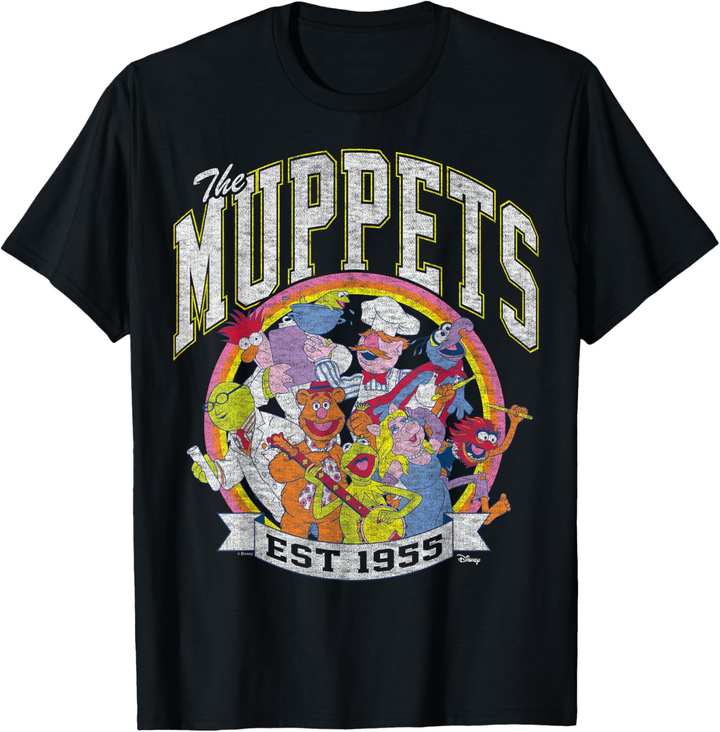 The Muppets Collegiate Group T-Shirt for Fans of Classic Characters - 4