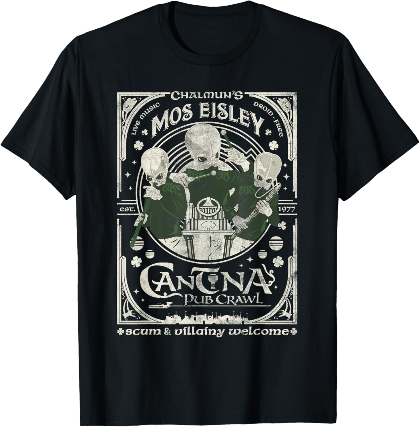 Star Wars St Patrick's Day Mos Eisley Cantina Pub Crawl T-Shirt for Fans - 8