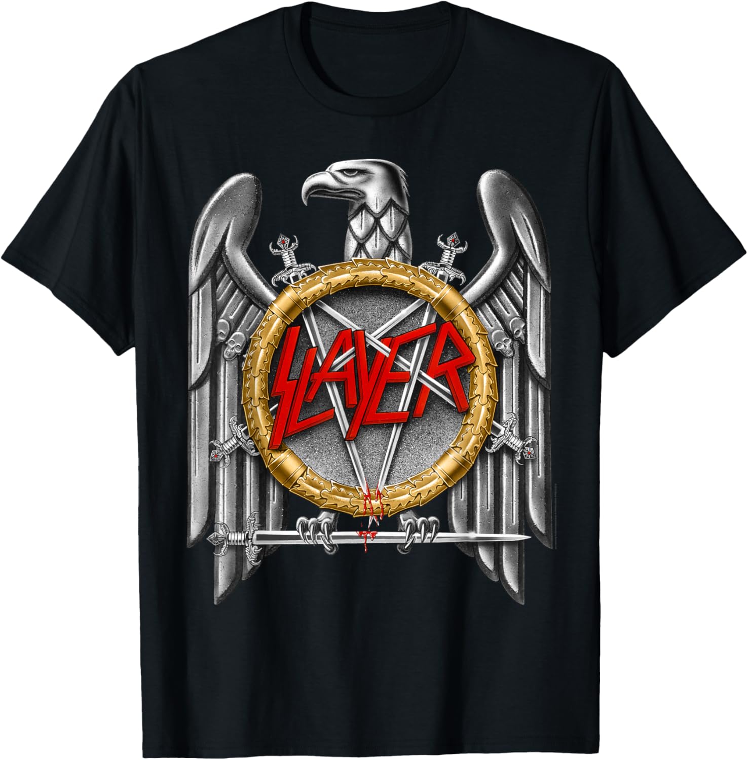 Slayer Silver Eagle T-Shirt for Music Lovers - Stylish Graphic Tee - 1