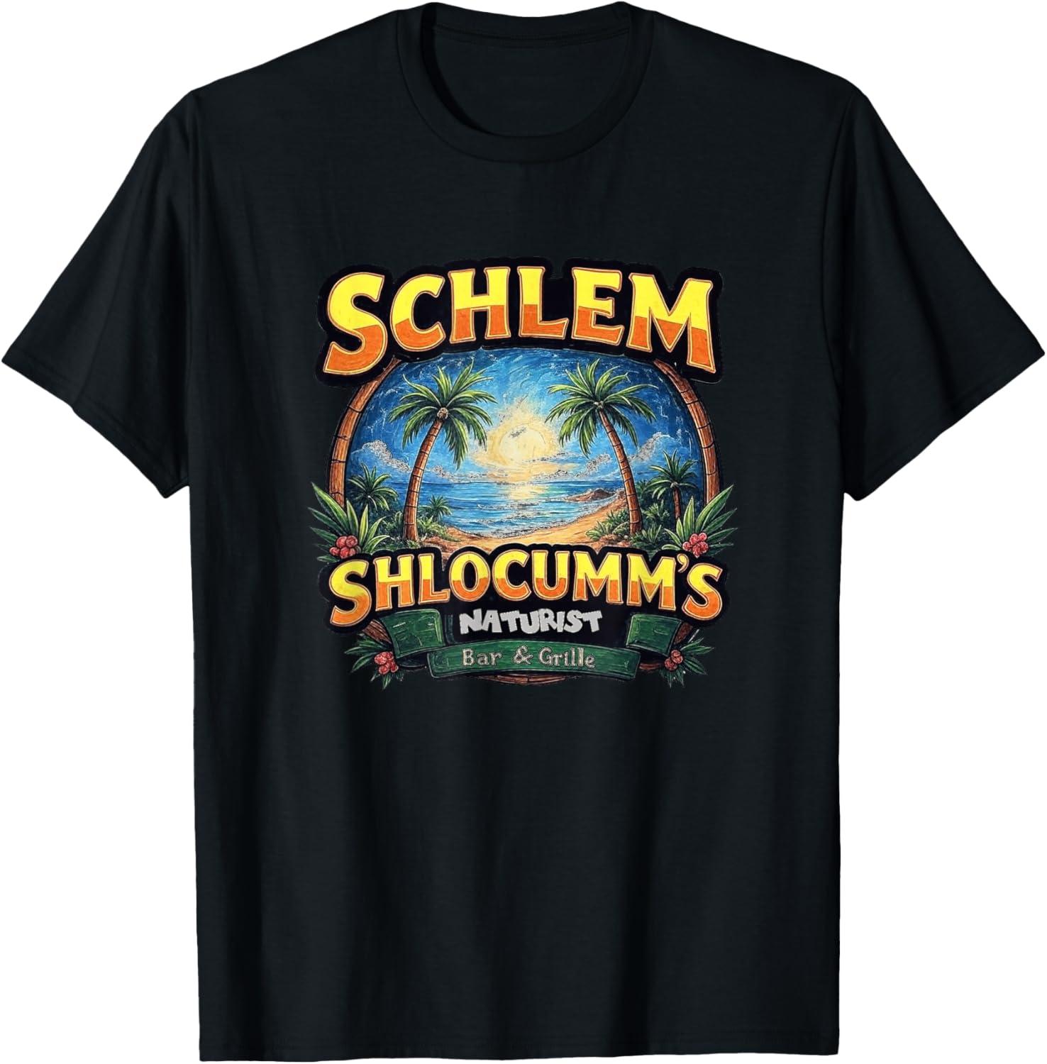 Schlem Shlocumm Naturist Bar & Gille T-Shirt for Casual Comfort - 3