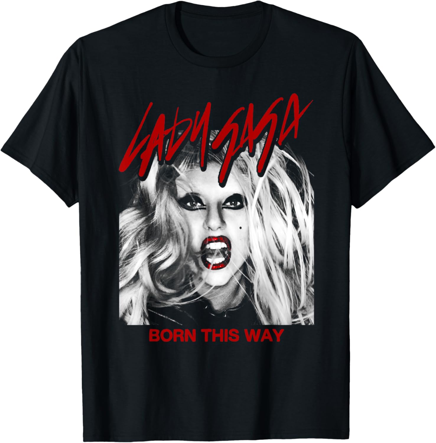 Official Lady Gaga Born This Way Cover T-Shirt for Fans and Collectors - 2