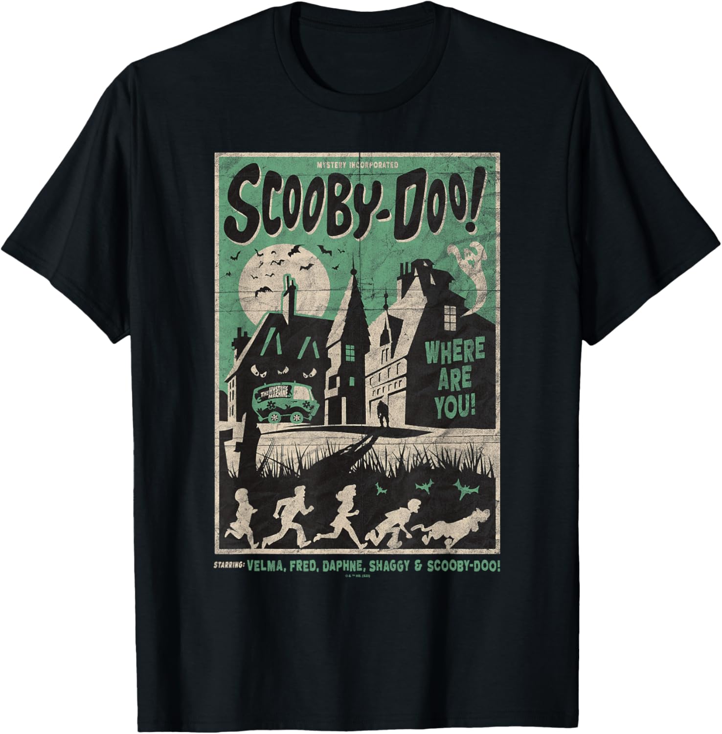 Scooby-Doo Mystery Incorporated Scary House Movie Poster T-Shirt - 5