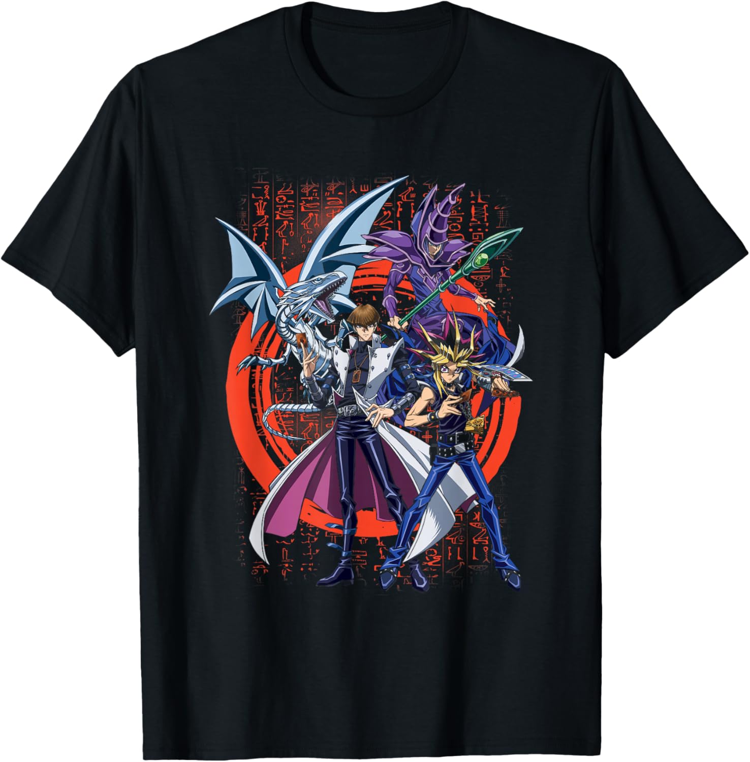 Yu-Gi-Oh Duel Monsters Anime T-Shirt with Show Logo Front and Back - 1