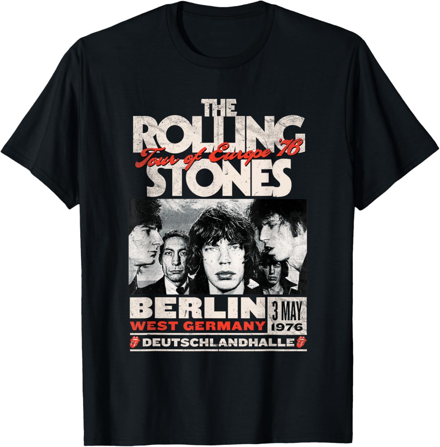 Rolling Stones Berlin 76 T-Shirt Stylish Music Tee for Concert Lovers - 2