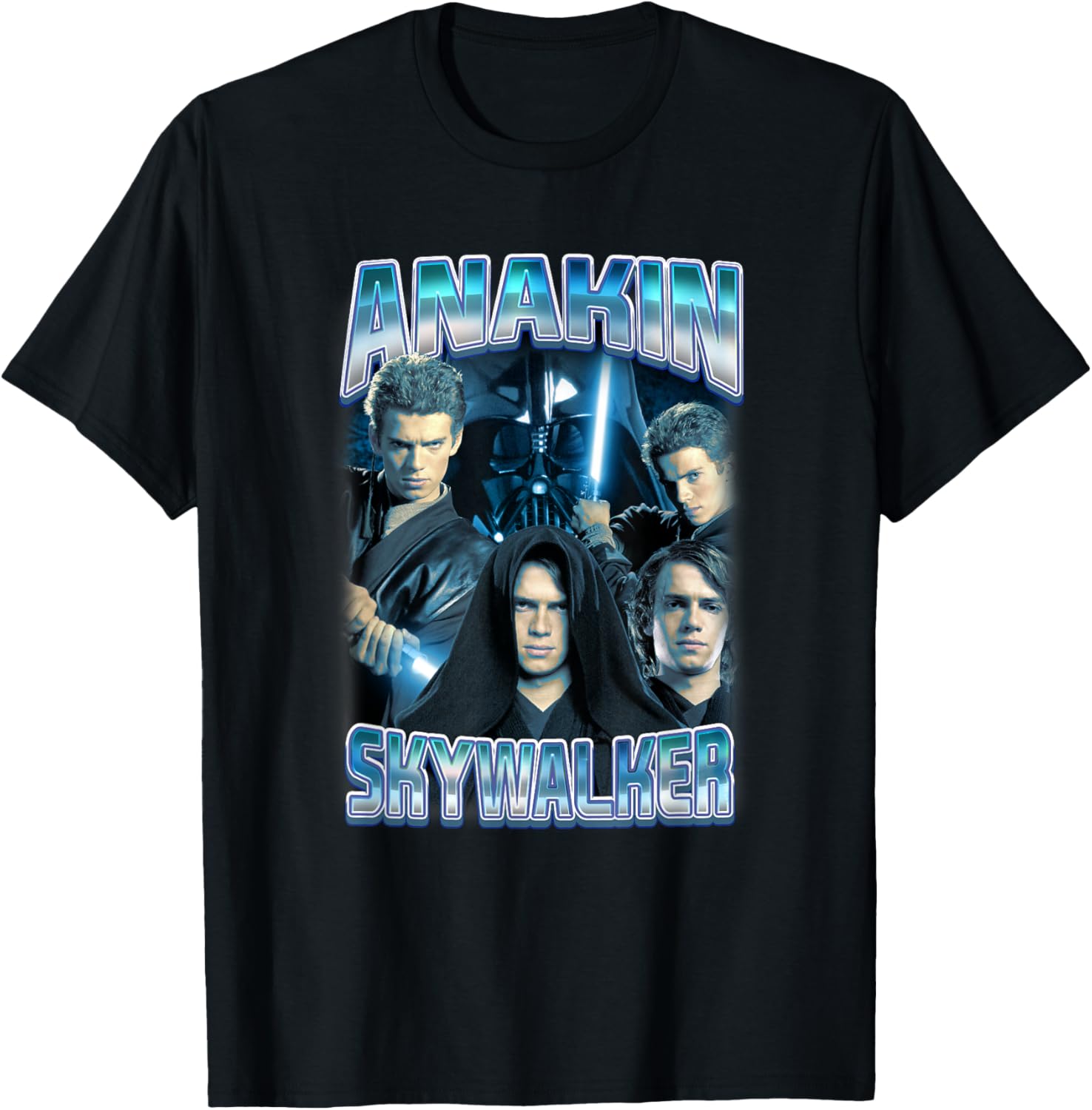 Star Wars Anakin Skywalker Photo Collage T-Shirt for Fans and Collectors - 3