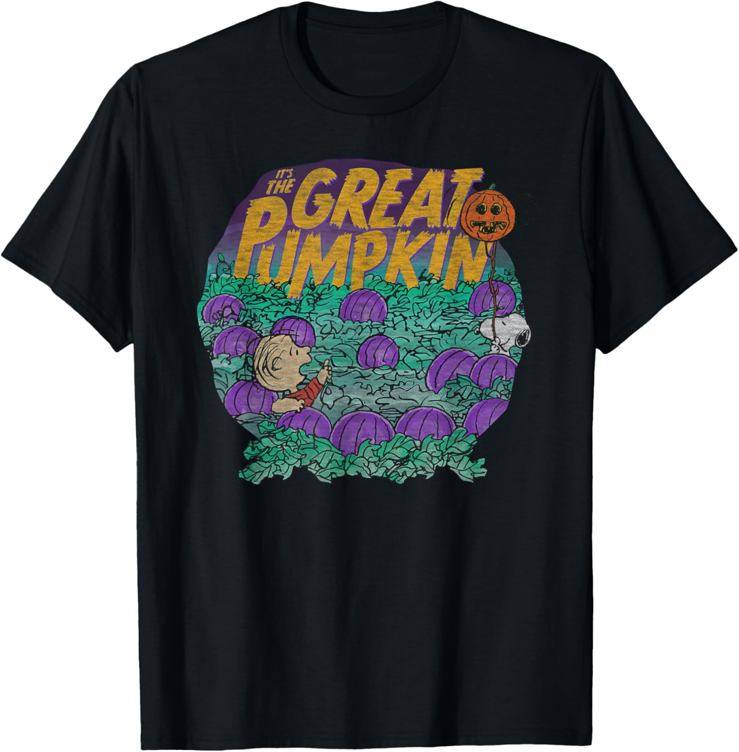 Peanuts Halloween Linus and Snoopy Great Pumpkin T-Shirt for All Ages - 4