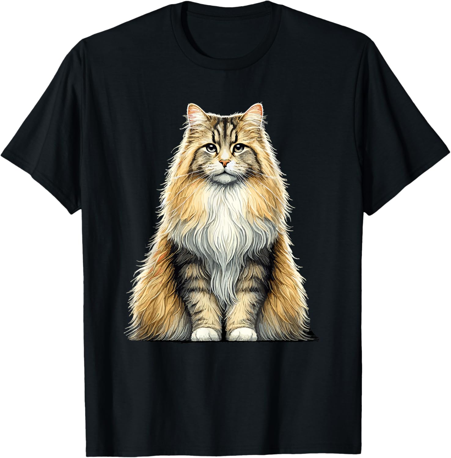 Norwegian Forest Cat T-Shirt for Cat Lovers - Cute and Comfy Design - 1