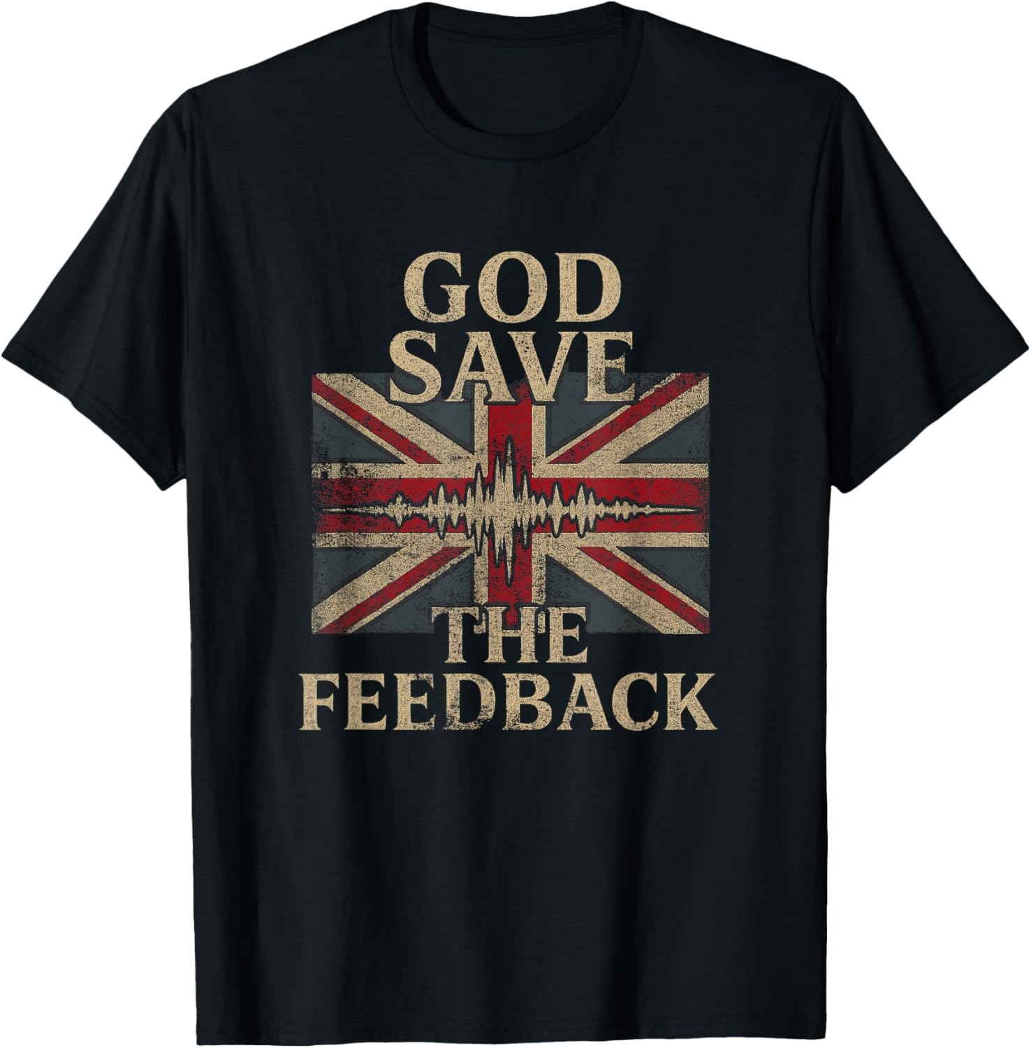 Vintage Punk Rock God Save the Feedback T-Shirt for UK Style Lovers - 6