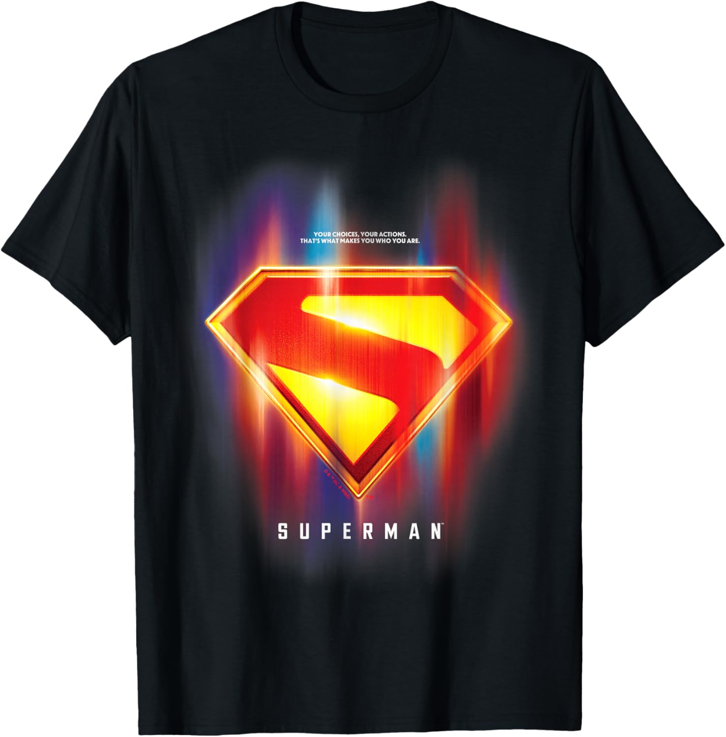 Superman 2025 Glowing Shield T-Shirt for Superhero Fans and Collectors - 2
