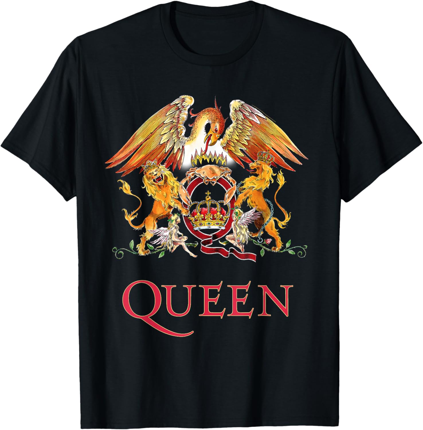 Queen Classic Crest Short Sleeve T-Shirt for Music Lovers and Fans - 1