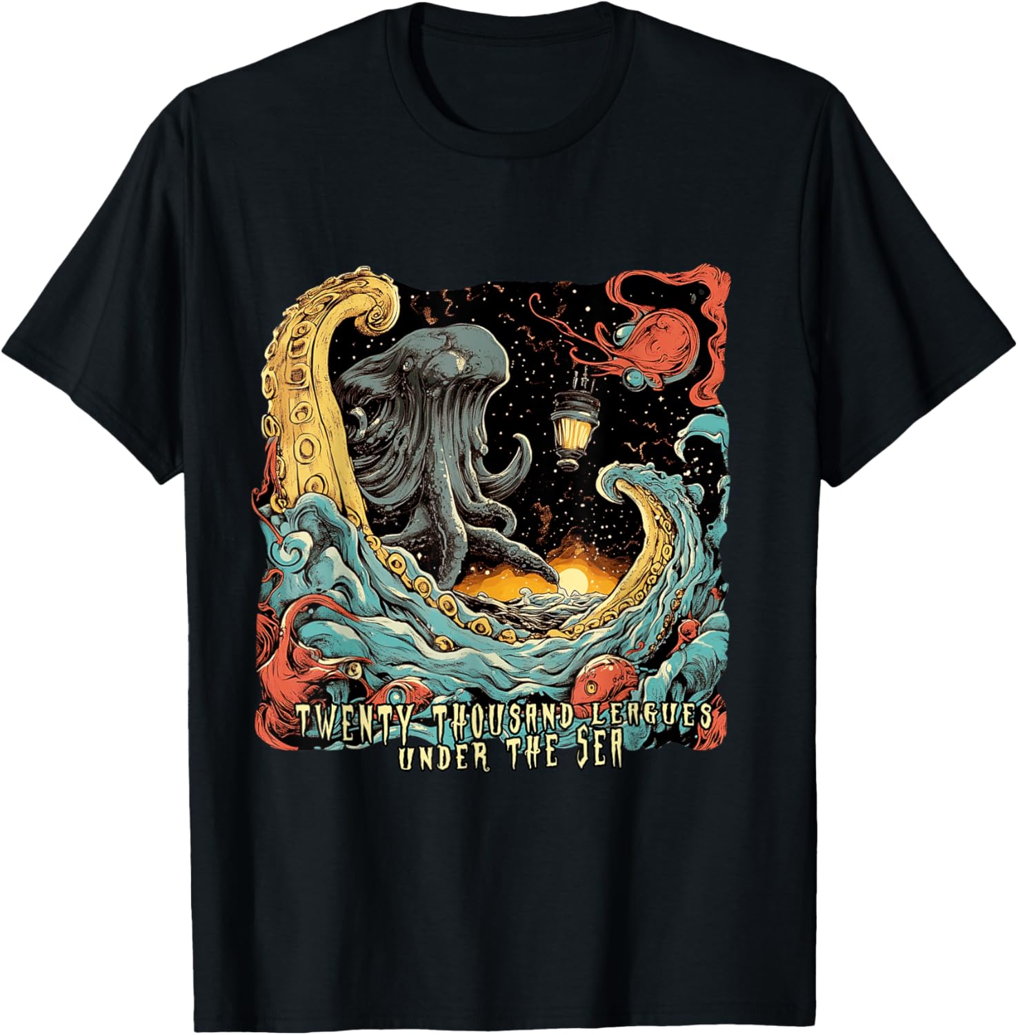 Twenty Thousand Leagues Under the Sea T-Shirt for Nautical Adventure Lovers - 1