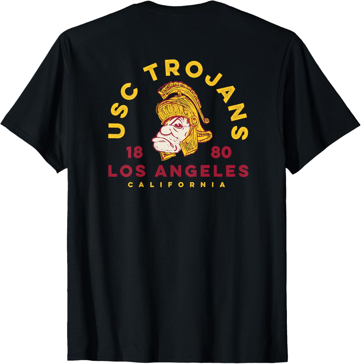USC Trojans Tommy Sketch Gold Cardinal T-Shirt for Sports Fans - 1