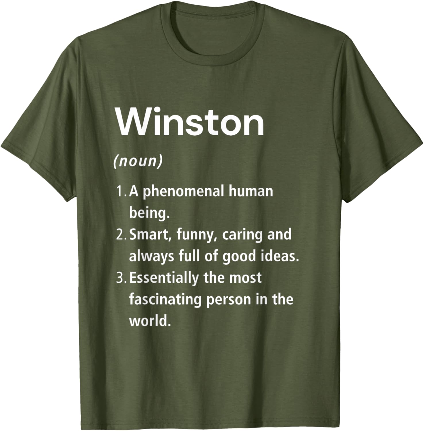 Winston Name Definition Funny Dictionary T-Shirt for Humorous Style - 9