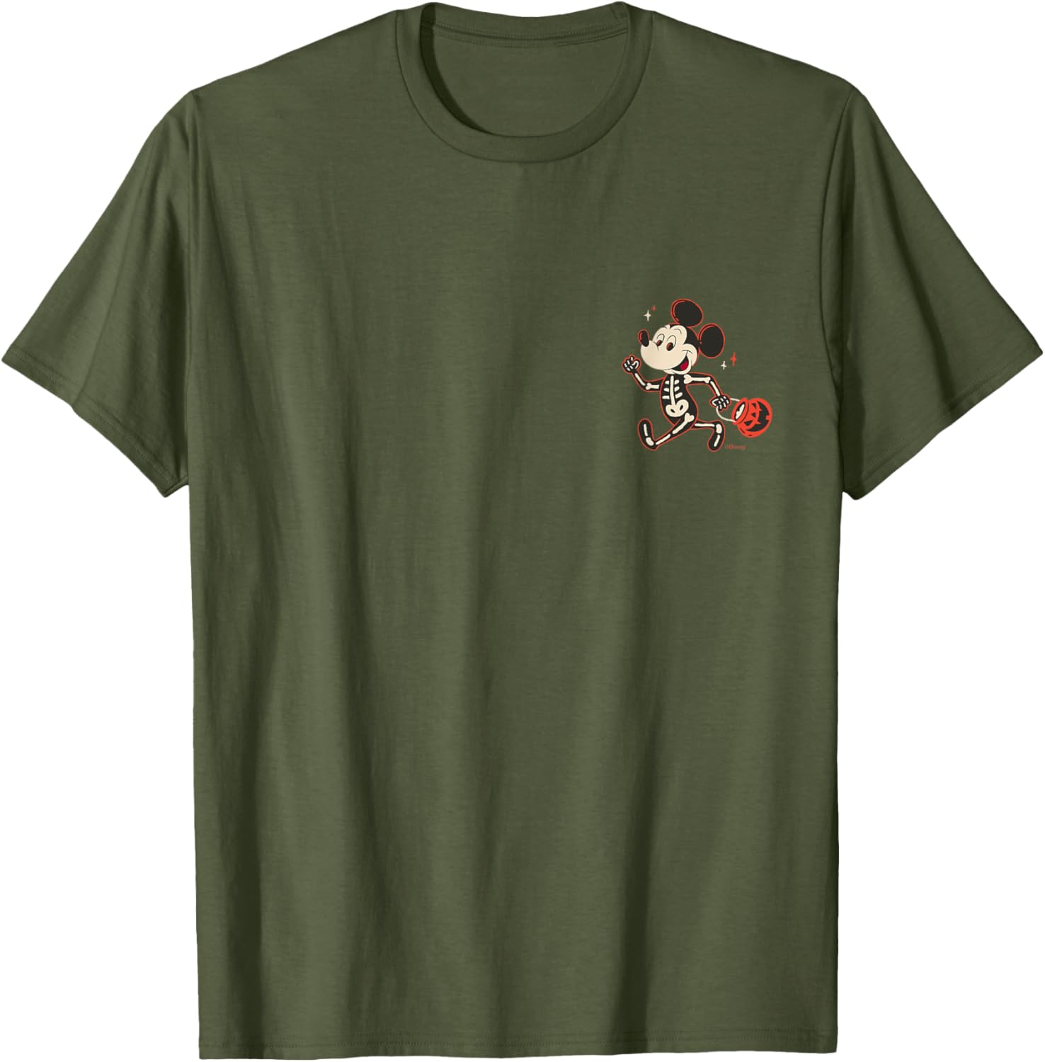 Disney Mickey Mouse Skeleton Halloween T-Shirt for Trick or Treat Fun - 16