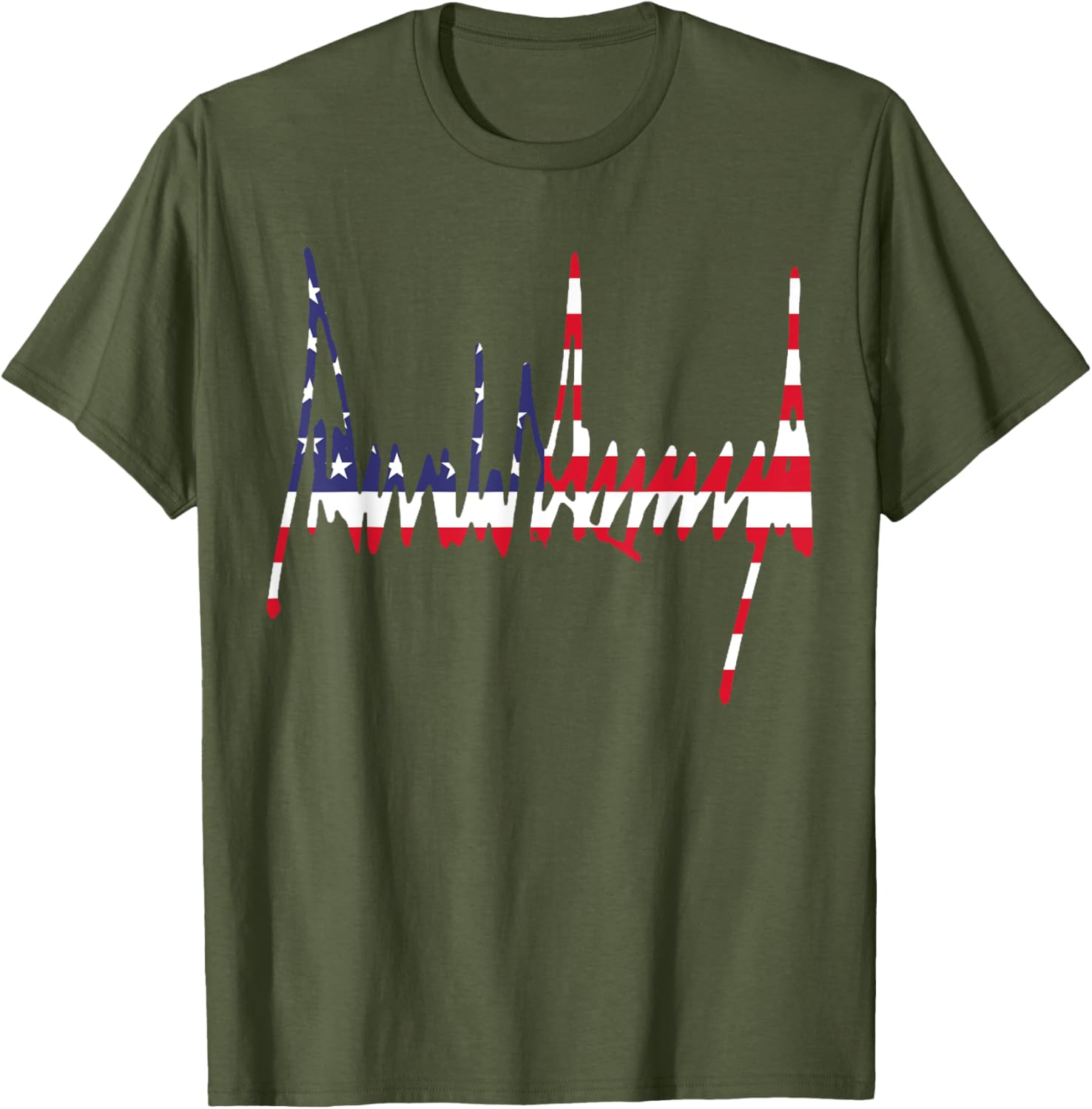 Signature US Flag Number 47 Jersey 45th Anniversary 4th of July Tee - 28