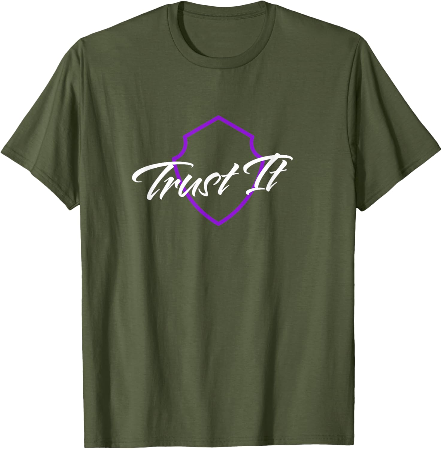 Trust It Shield T-Shirt for Men and Women - Stylish Comfortable Wear - 1