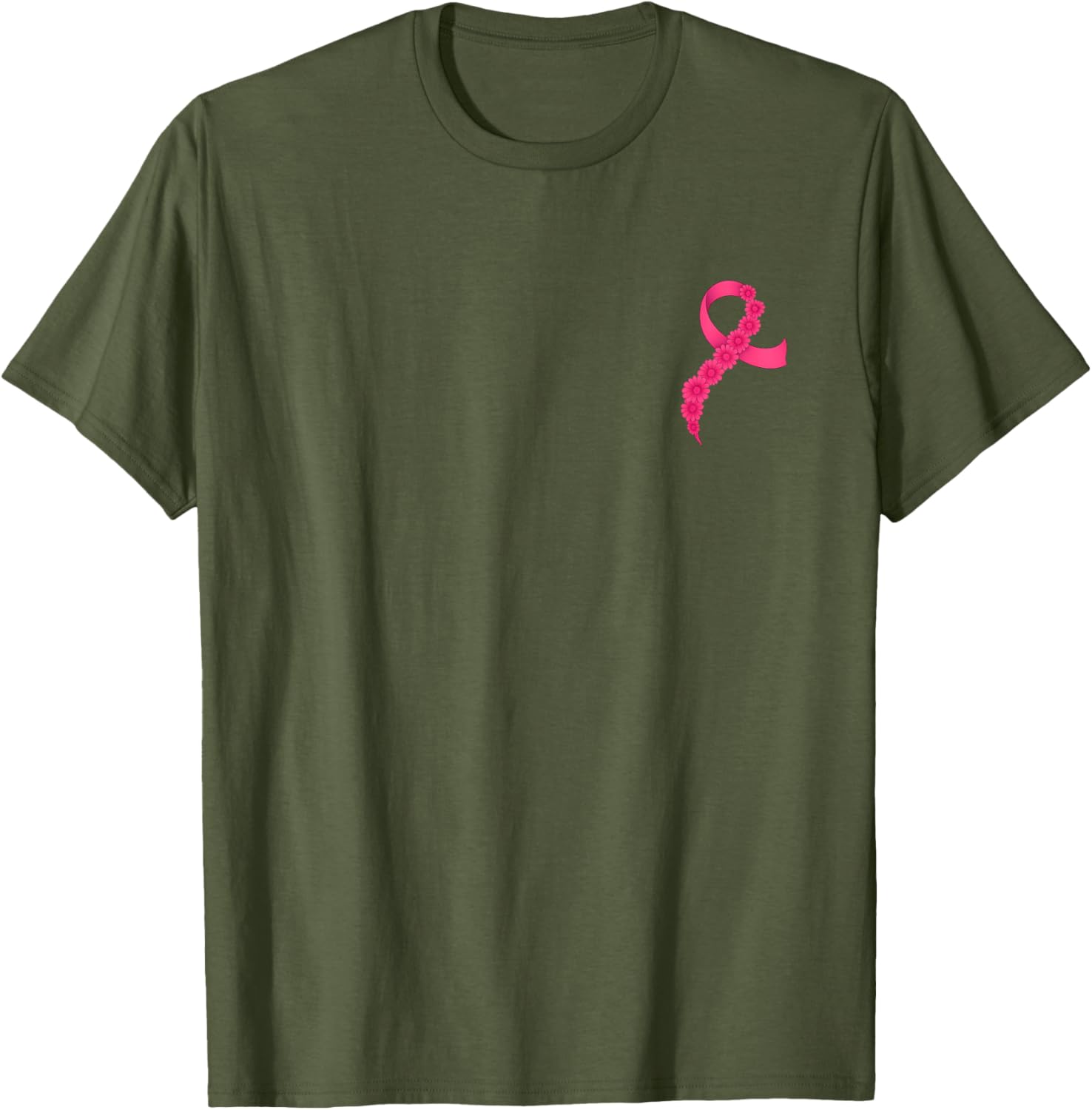 Support Breast Cancer Awareness with Pink Ribbon T-Shirt for Men and Women - 4