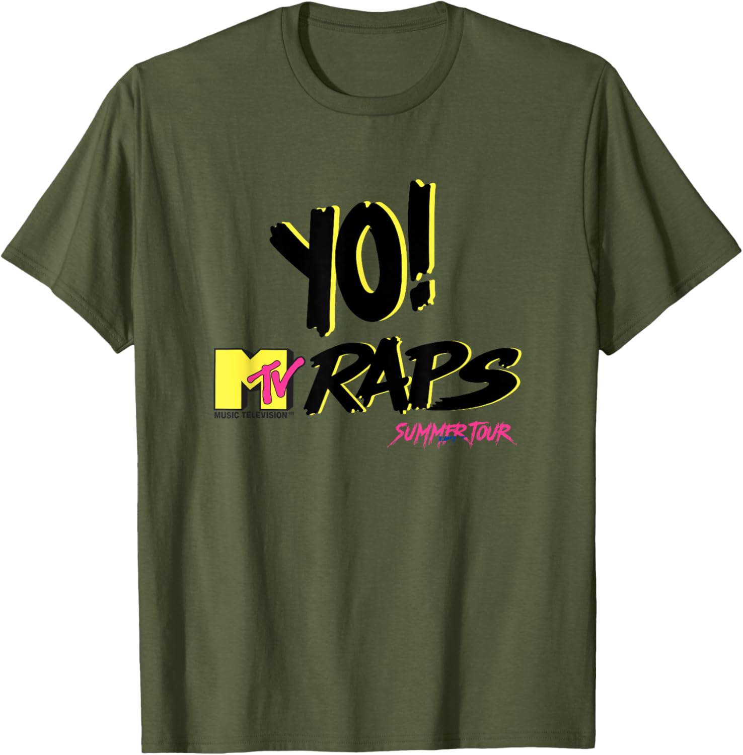 Yo MTV Raps Neon 90s Hip Hop T-Shirt for Stylish Summer Vibes - 6