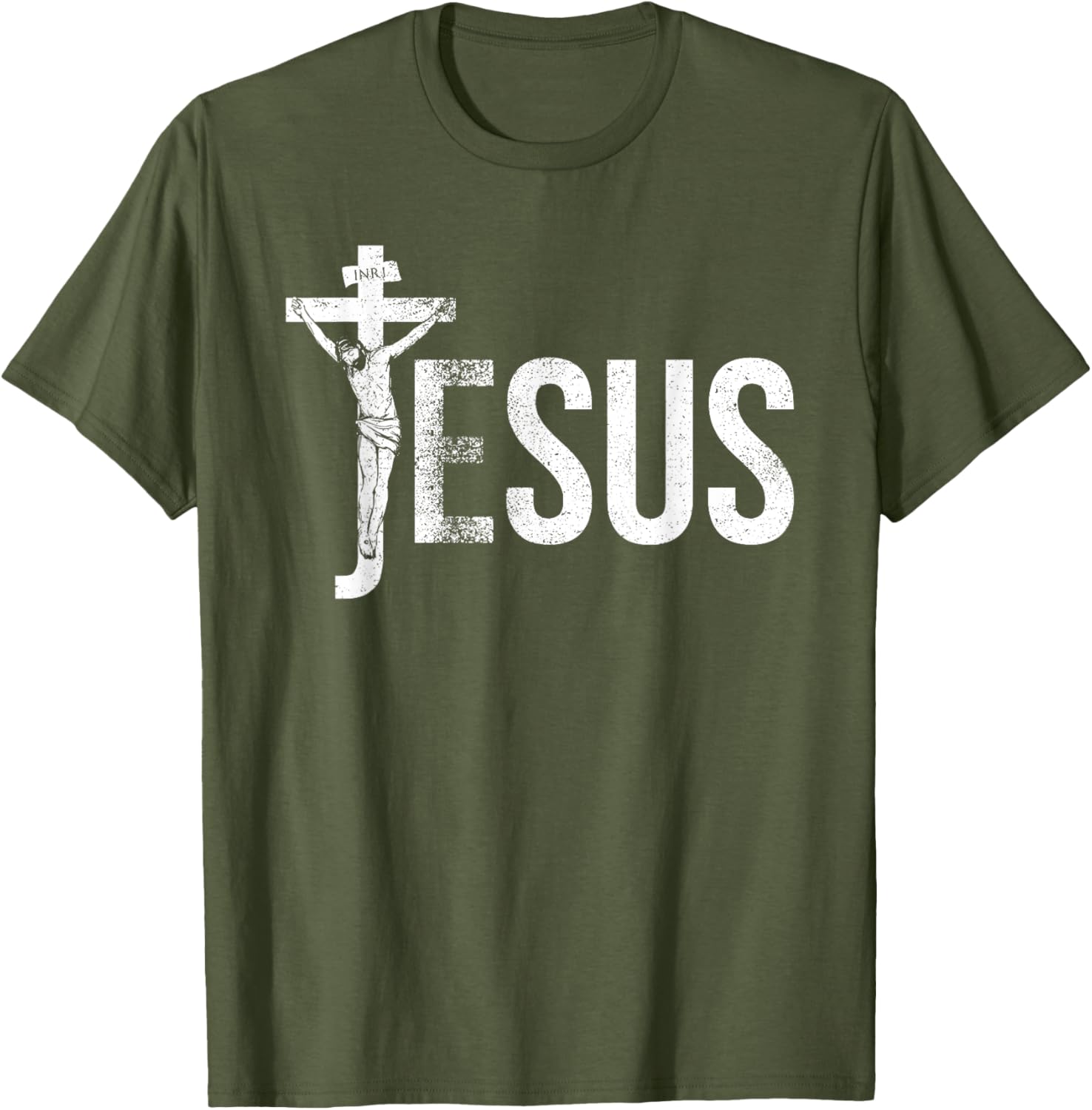 Vintage Jesus Christ Crucifixion T-Shirt with Crown of Thorns Design - 3