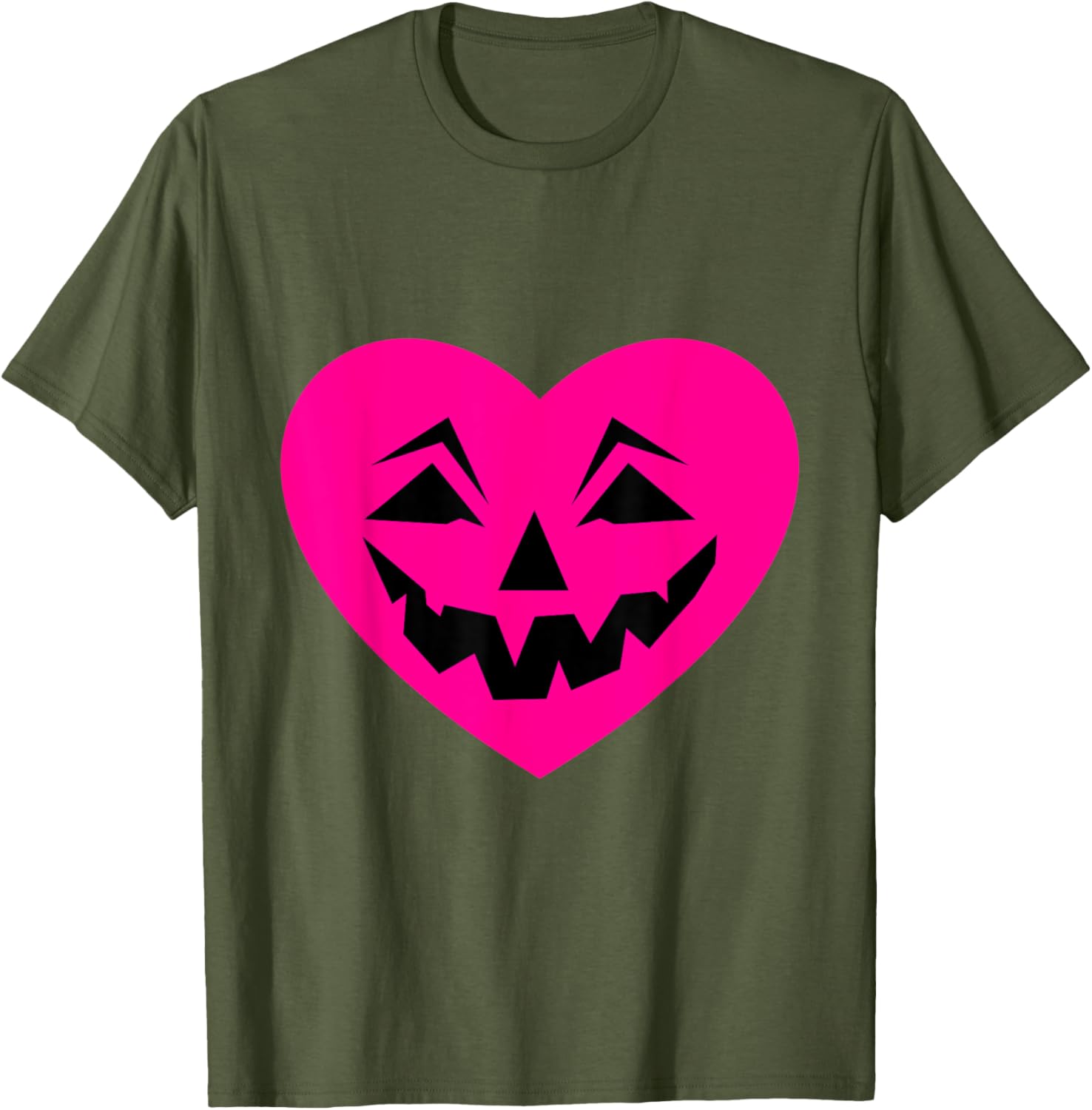 Pink Halloween Heart Goth T-Shirt for Creepy Ominous Valentine Style - 18