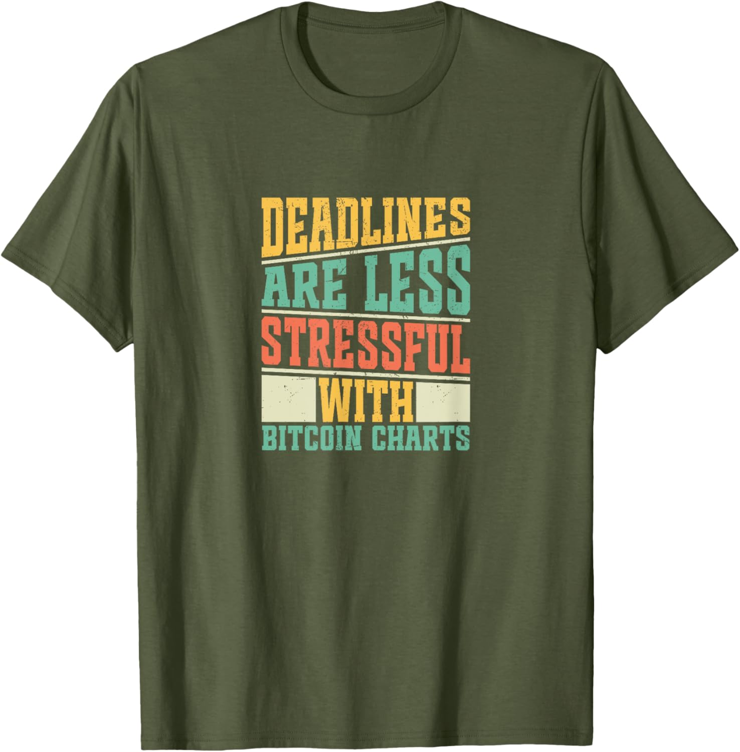 Stay Calm with Bitcoin Charts T-Shirt for Stress-Free Deadlines - 5