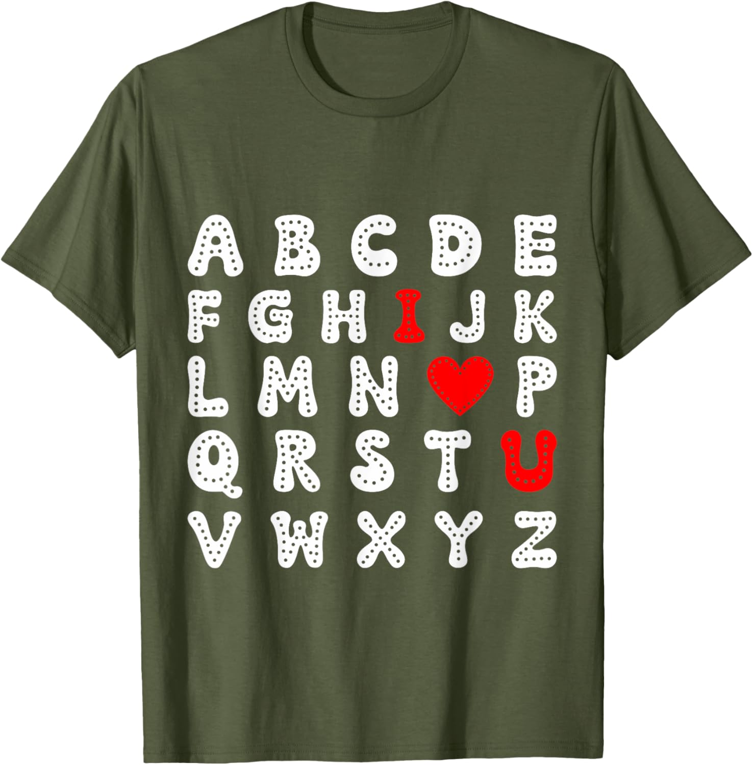 Valentine's Day ABC I Love You Toddler Boy T-Shirt for Kids - 12