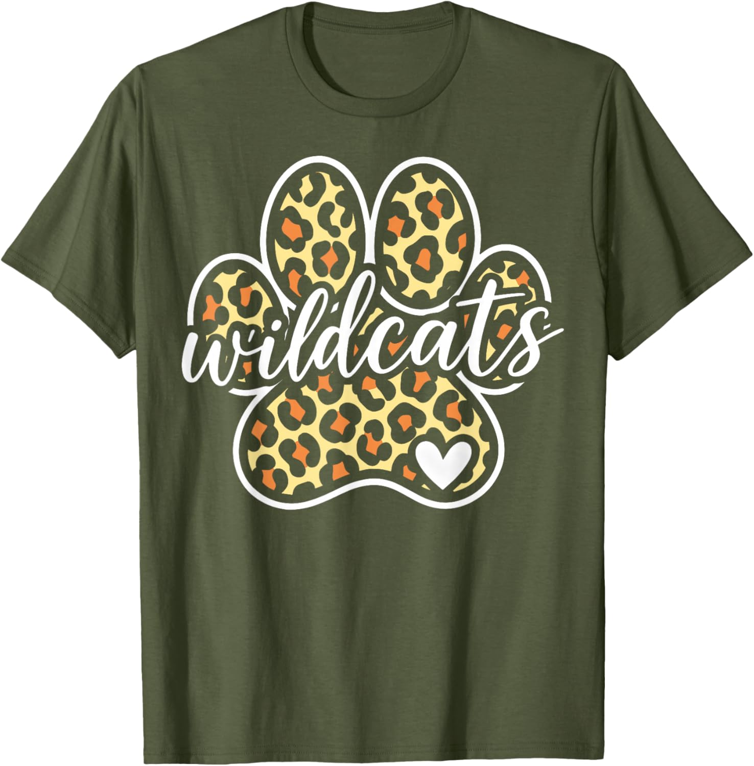 Wildcats Heart Vintage T-Shirt for Men, Women, Kids - Cool Graphic Tee - 3