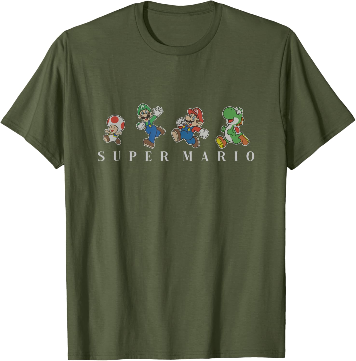 Super Mario Character Line Up T-Shirt for Gaming Fans and Collectors - 8