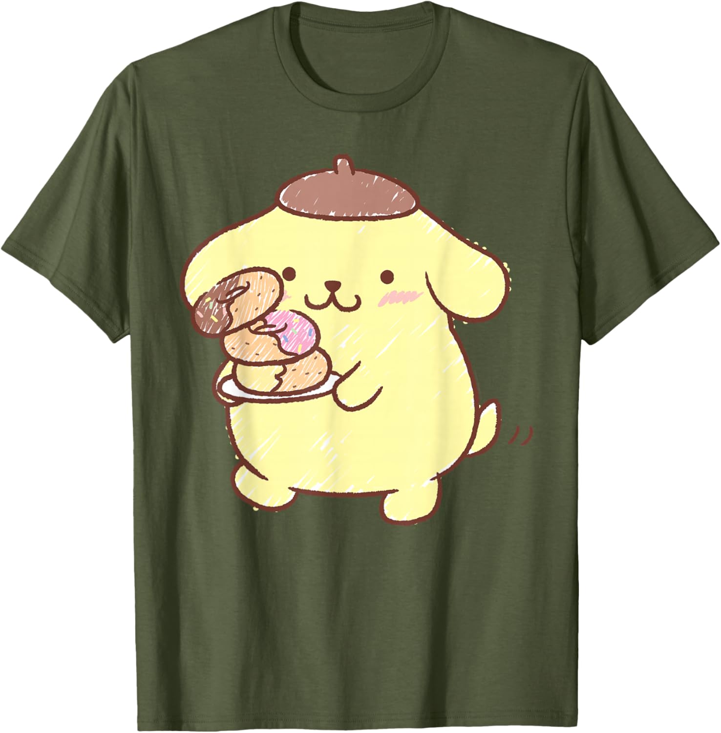Pompompurin Donuts T-Shirt Cute & Comfy Clothing for Fans - 20