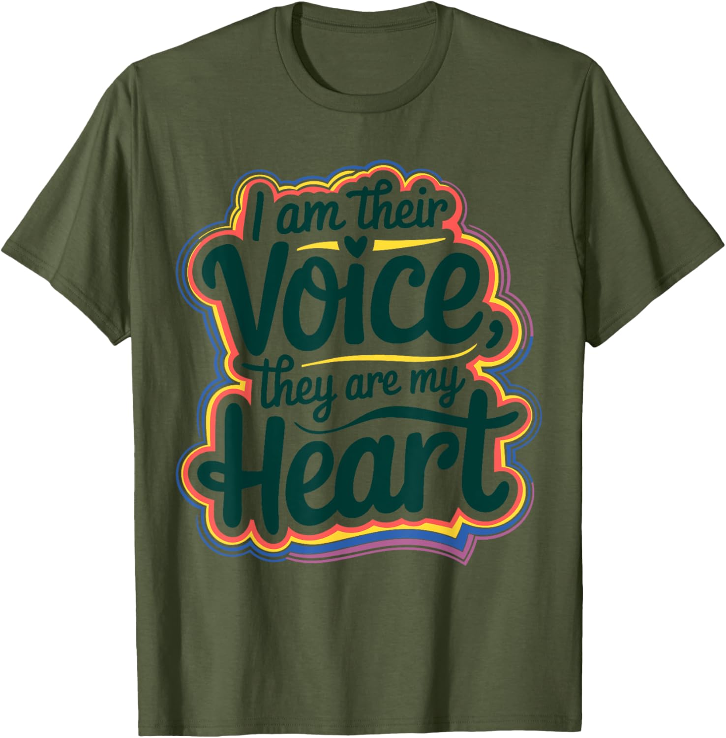 I Am Their Voice They Are My Heart Special Ed Teacher T-Shirt Gift - 9