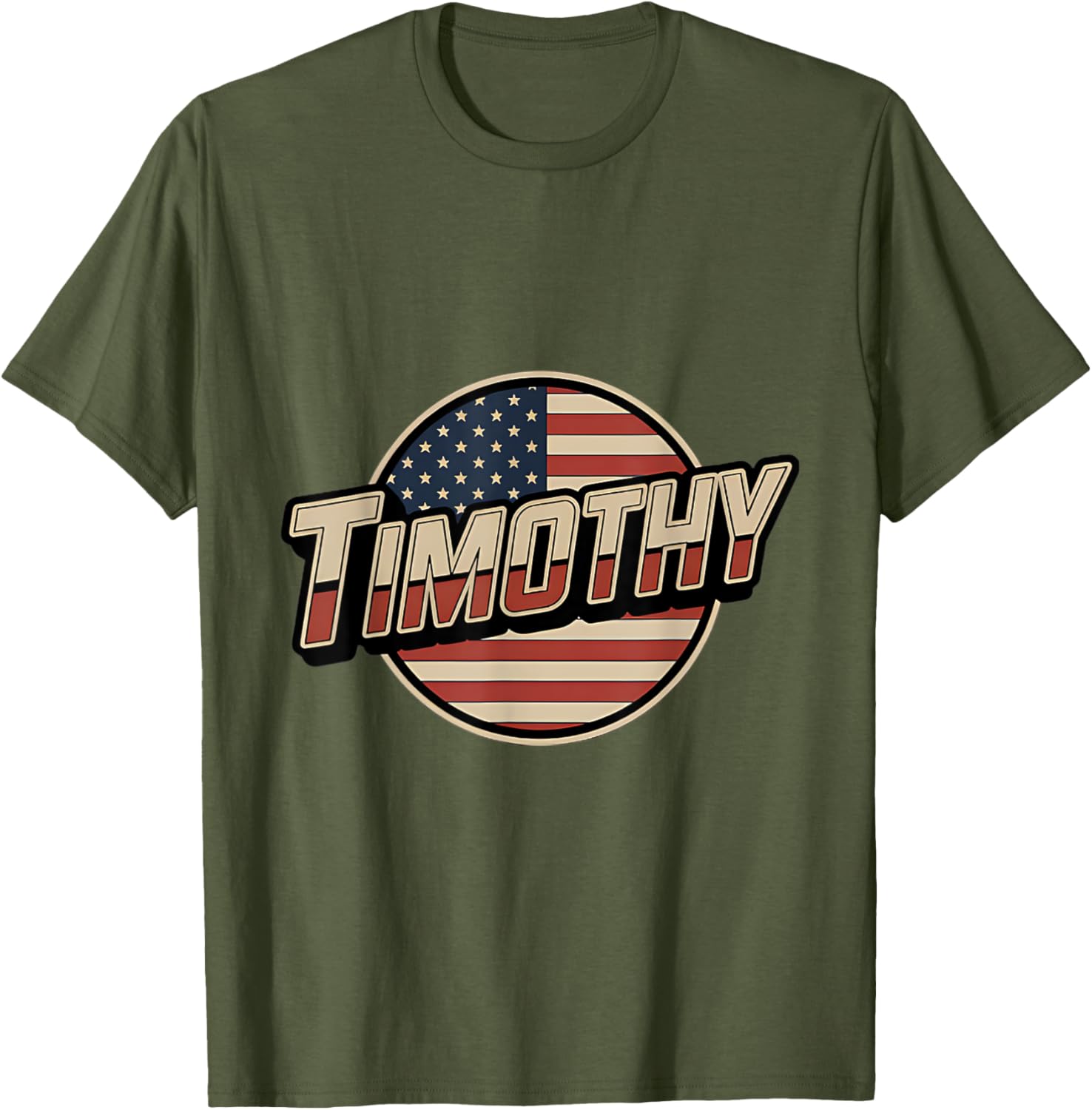 Personalized TIMOTHY USA Flag T-Shirt for Patriotic Americans - 7