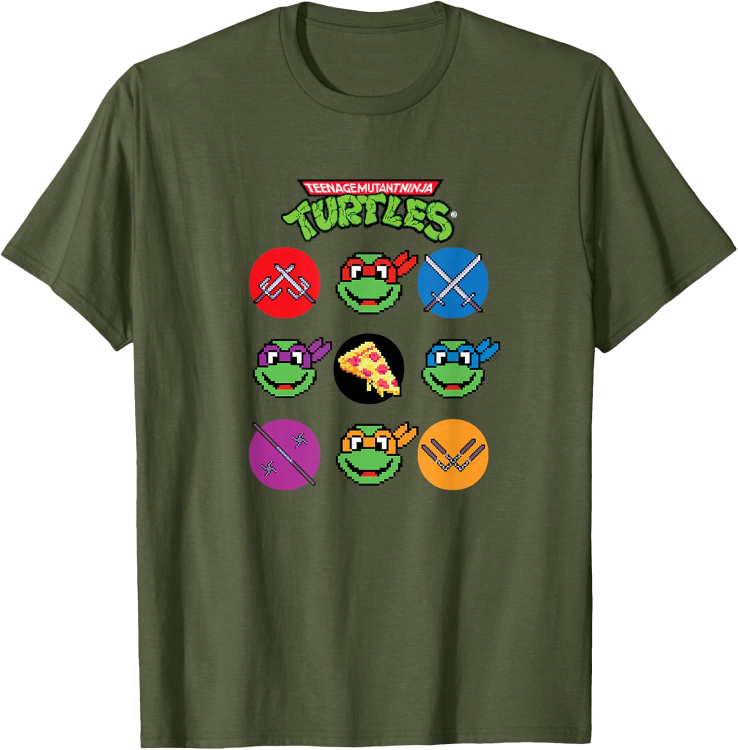 Teenage Mutant Ninja Turtles Grid Tee Stylish Youth Shirt for Fans - 8
