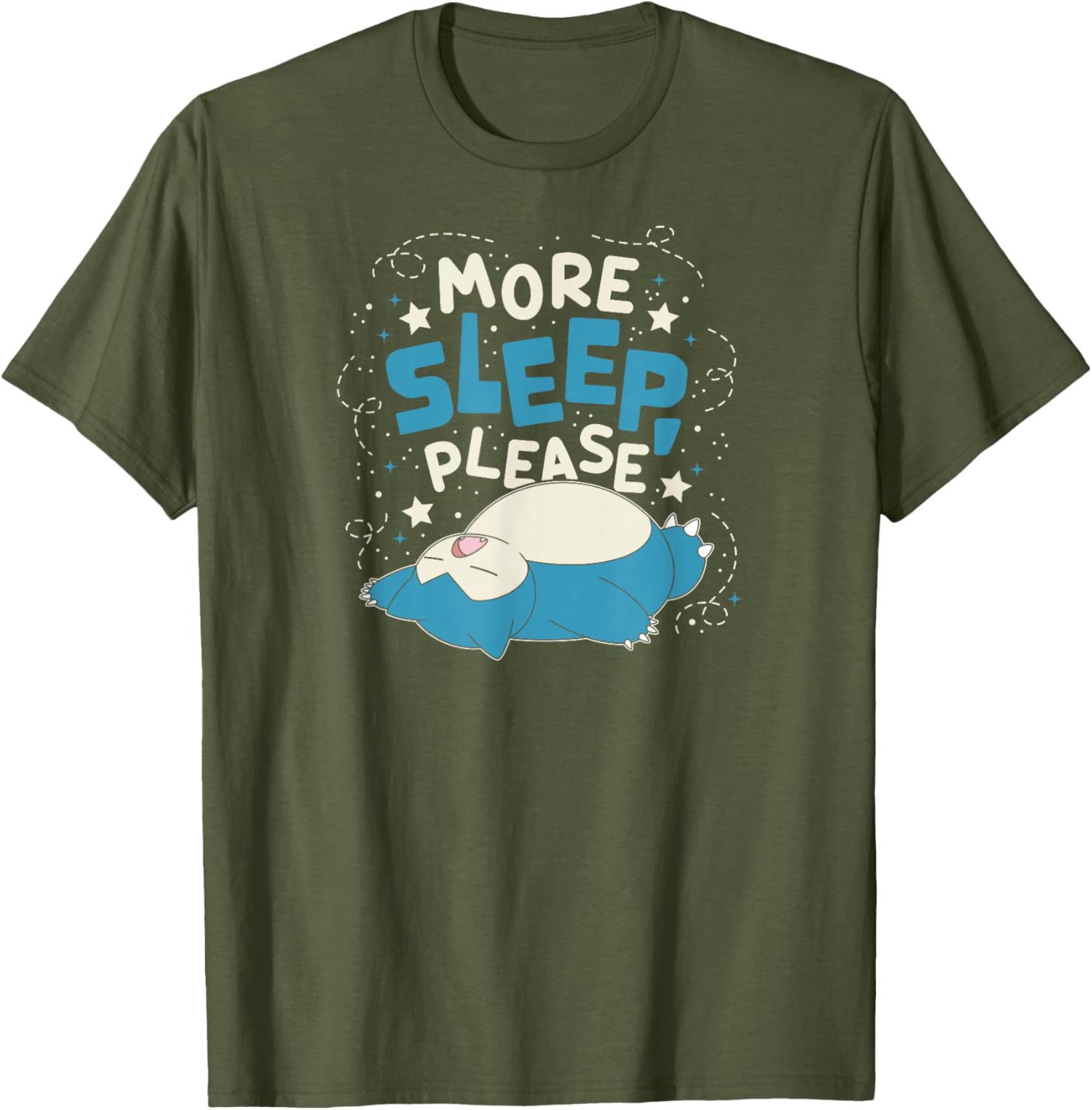 Snorlax More Sleep Please T-Shirt for Pokémon Fans - Comfy and Cute - 1