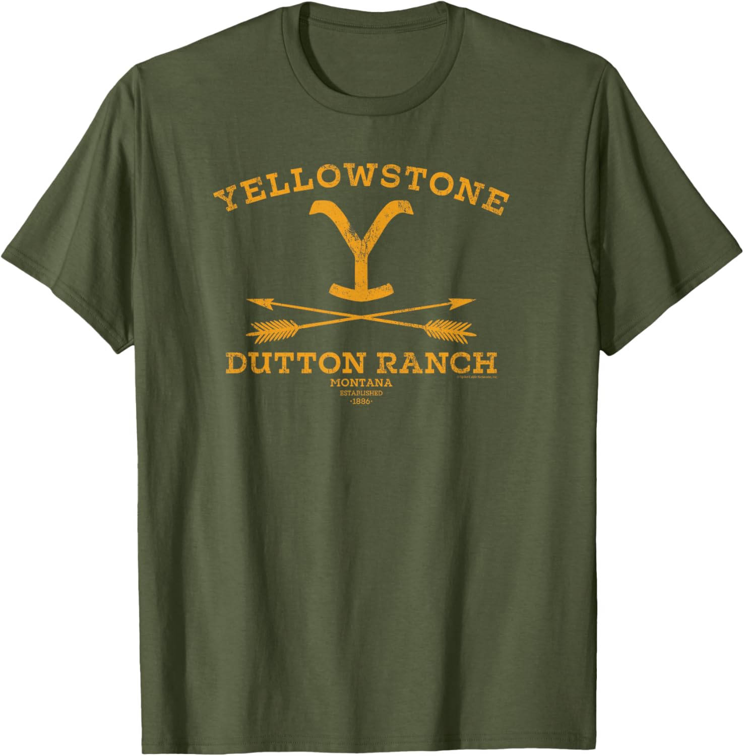 Yellowstone Dutton Ranch Arrows T-Shirt for Women - Black Crew Neck Cotton Blend - 1