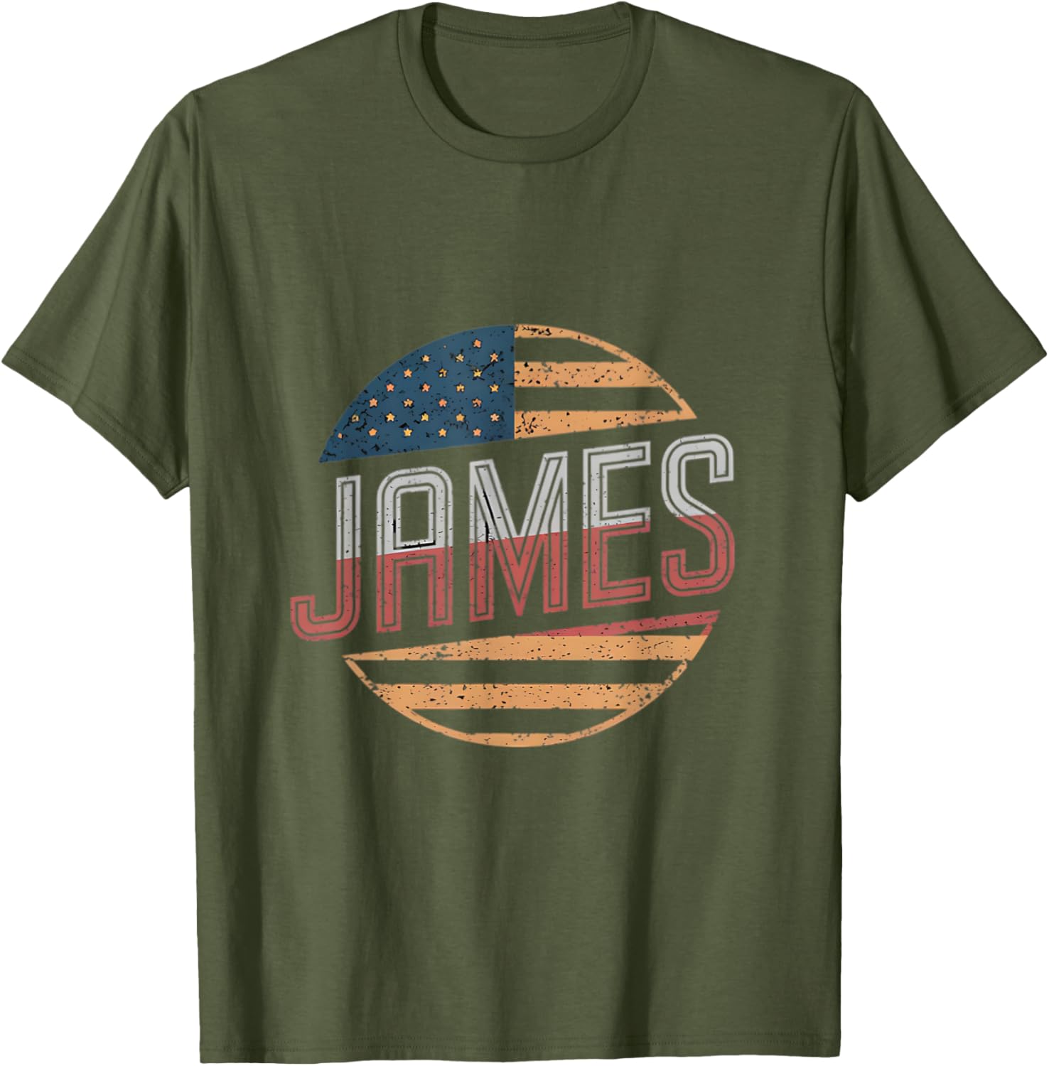 Personalized JAMES USA Flag T-Shirt for Patriotic Style and Comfort - 6