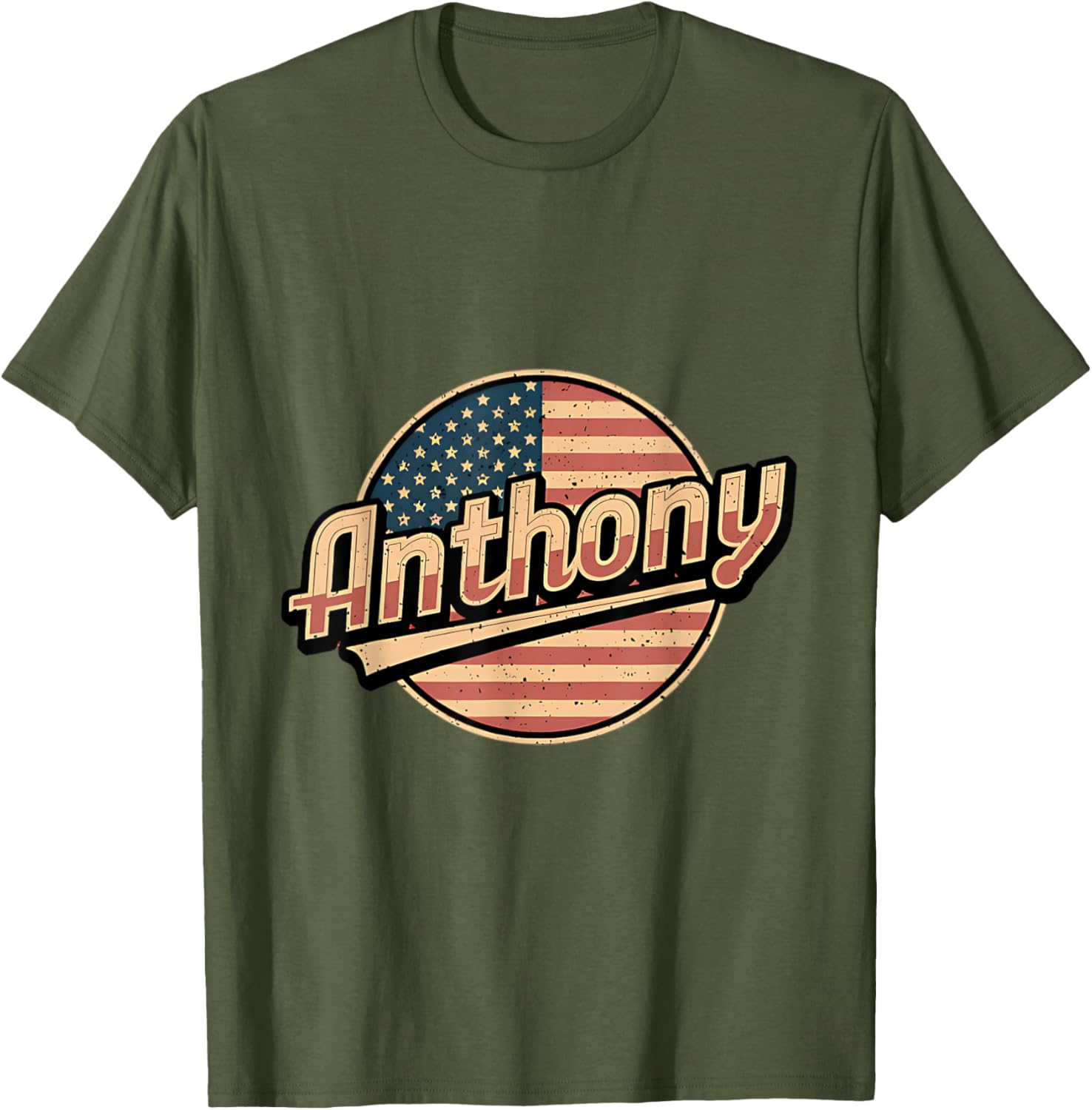 Personalized Anthony USA Flag T-Shirt for Proud Patriots - 12